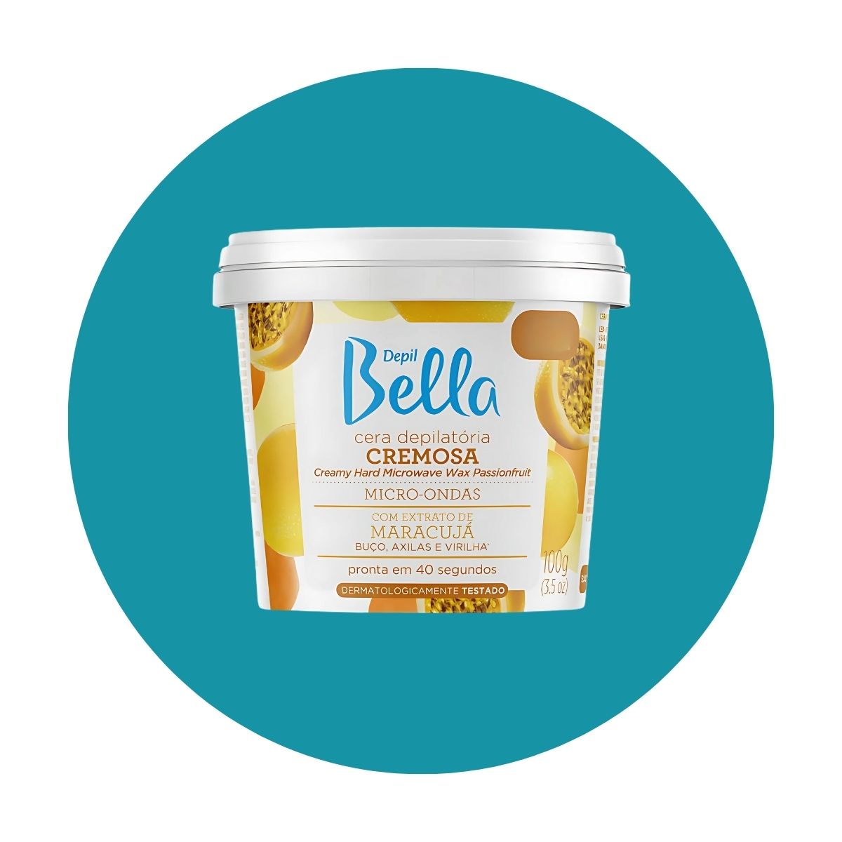 Cera Depilatória Depil Bella Micro-Ondas Maracujá 100 g