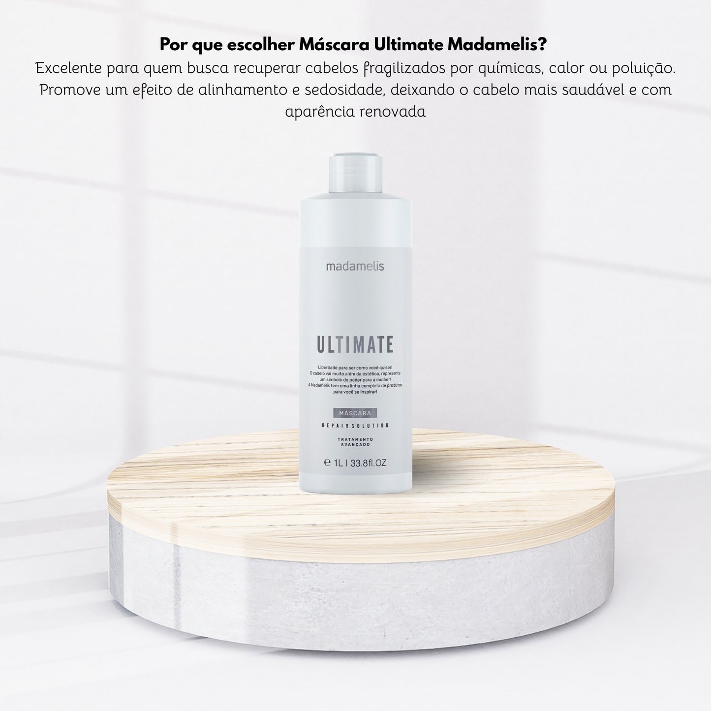 Progressiva Madamelis Ultimate Alinhamento Capilar Máscara 1 Litro