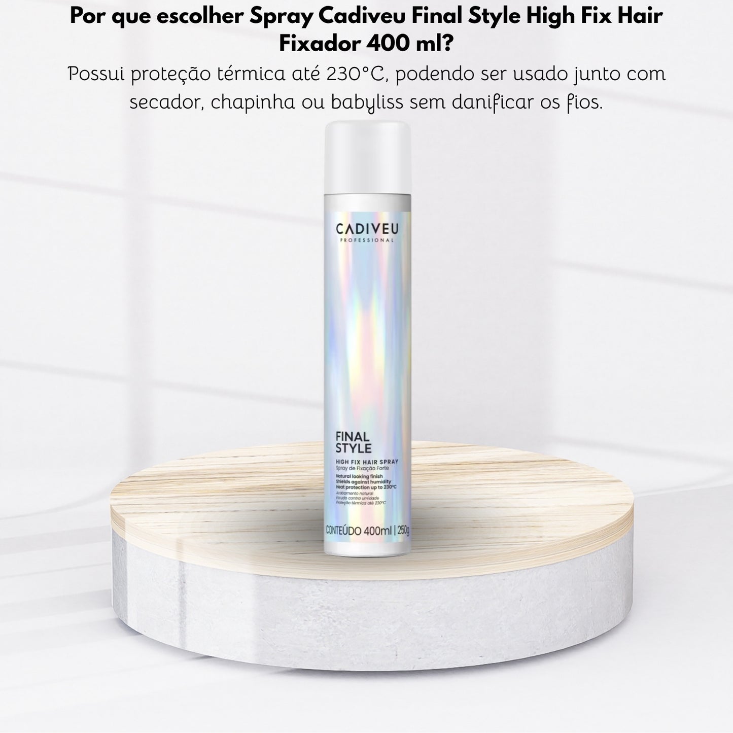 Spray Cadiveu Final Style High Fix Hair Fixador 400 ml