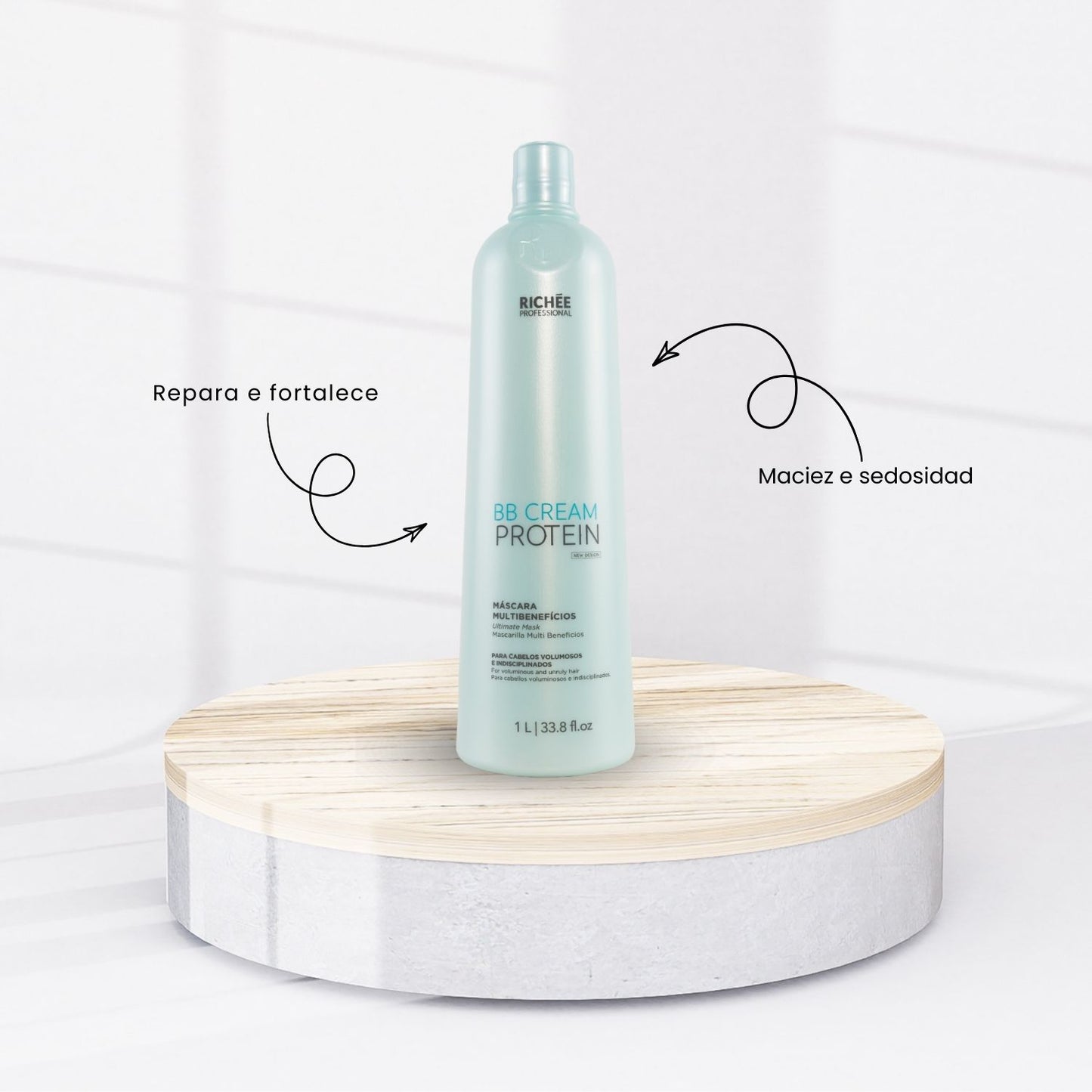 Máscara Richée BB Cream Protein Multibenefícios 1 Litro