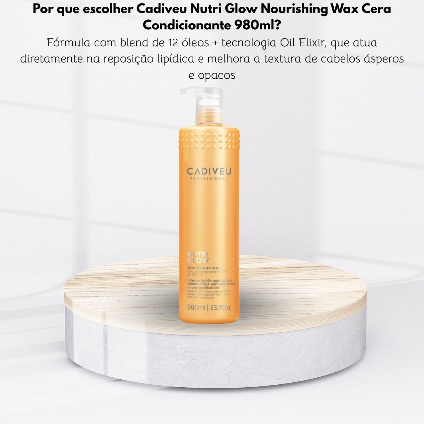Cadiveu Nutri Glow Nourishing Wax Cera Condicionante 980ml