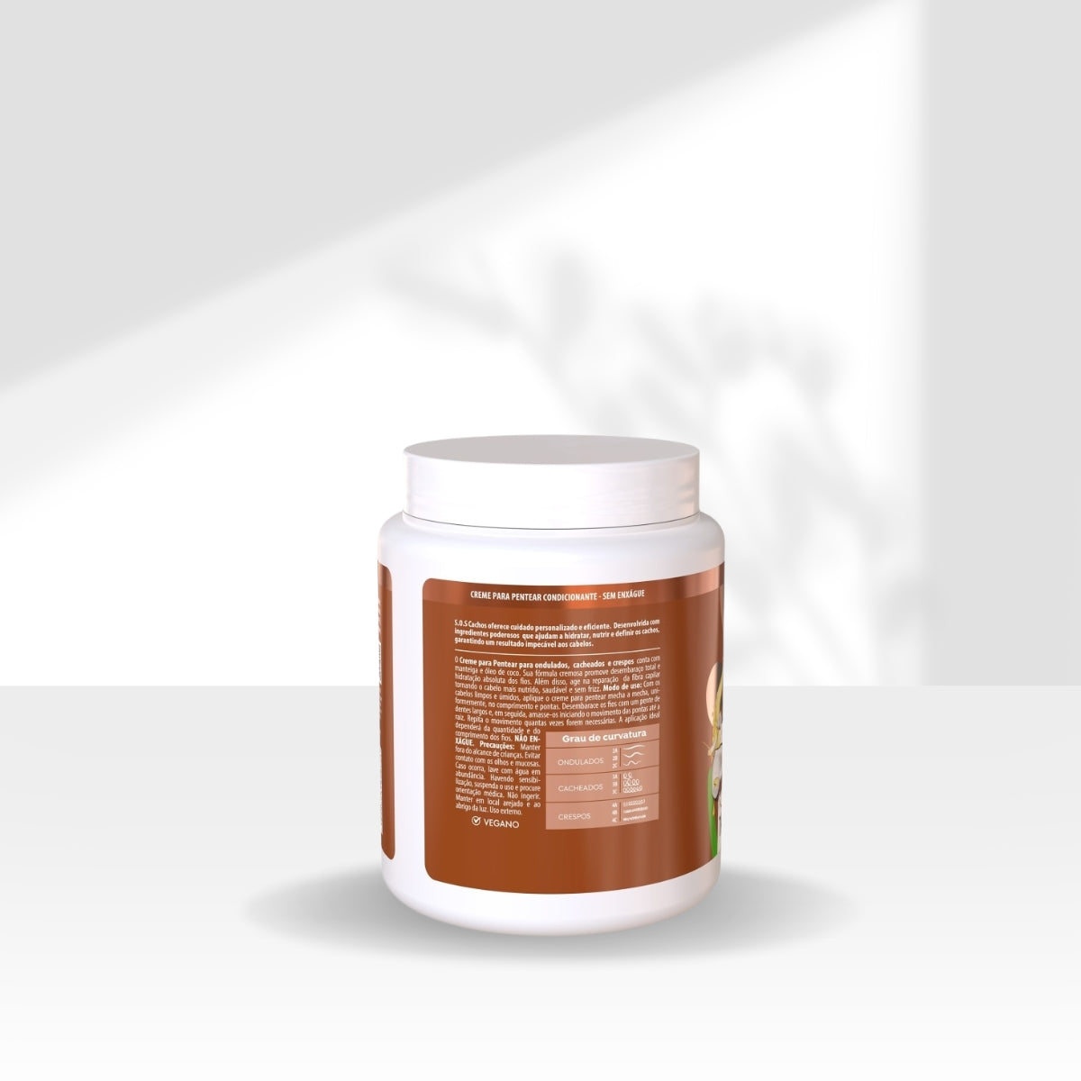 Creme de Pentear Salon Line S.O.S Cachos Oleo de Coco para Cabelo Cacheado 1 Kg