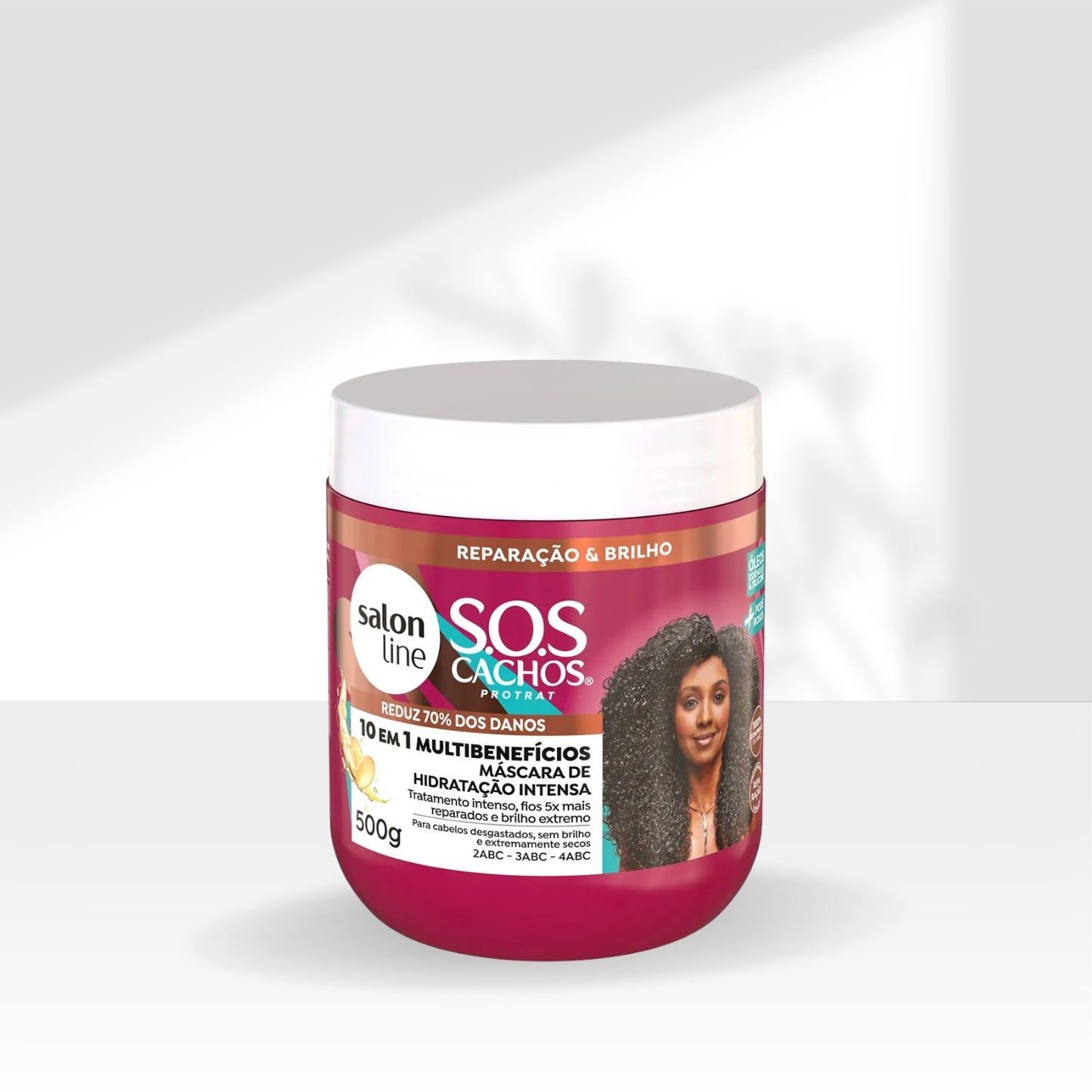 Máscara Salon Line S.O.S Cachos 10 em 1 Multibenefícios para Cabelo Cacheado 500 g