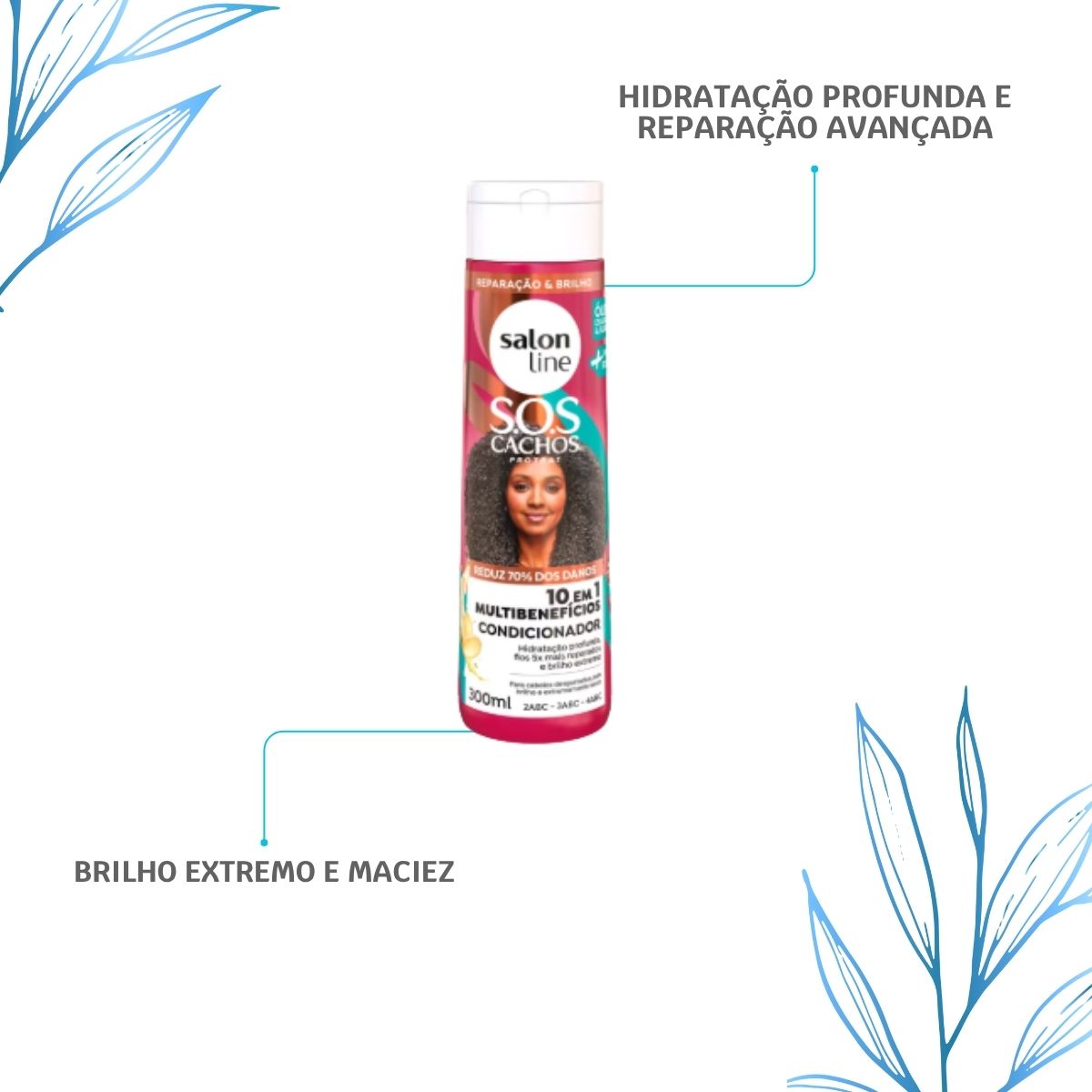 Salon Line S.O.S Cachos Multibenefícios Condicionador 300ml