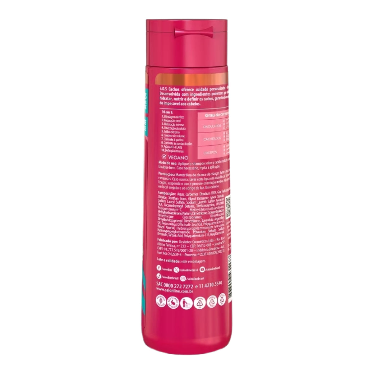 Salon Line S.O.S Cachos Multibenefícios Shampoo 300ml
