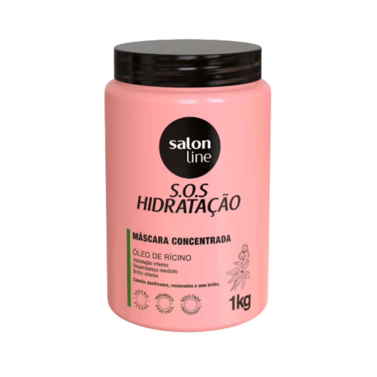 Salon Line S.O.S Hidratação Óleo de Rícino Máscara 1kg