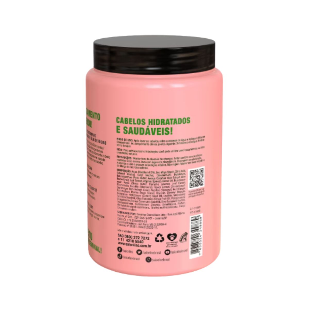 Salon Line S.O.S Hidratação Óleo de Rícino Máscara 1kg