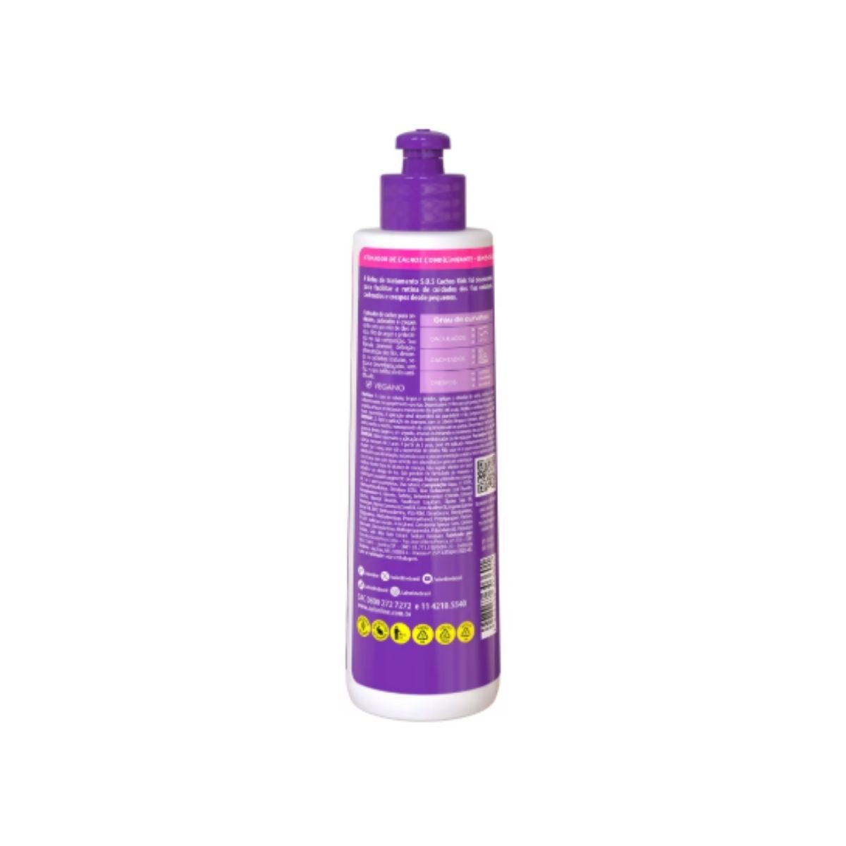 Kit Salon Line S.O.S Cachos Kids Super Oleos 2 Ativador para Cabelo Cacheado 300 ml