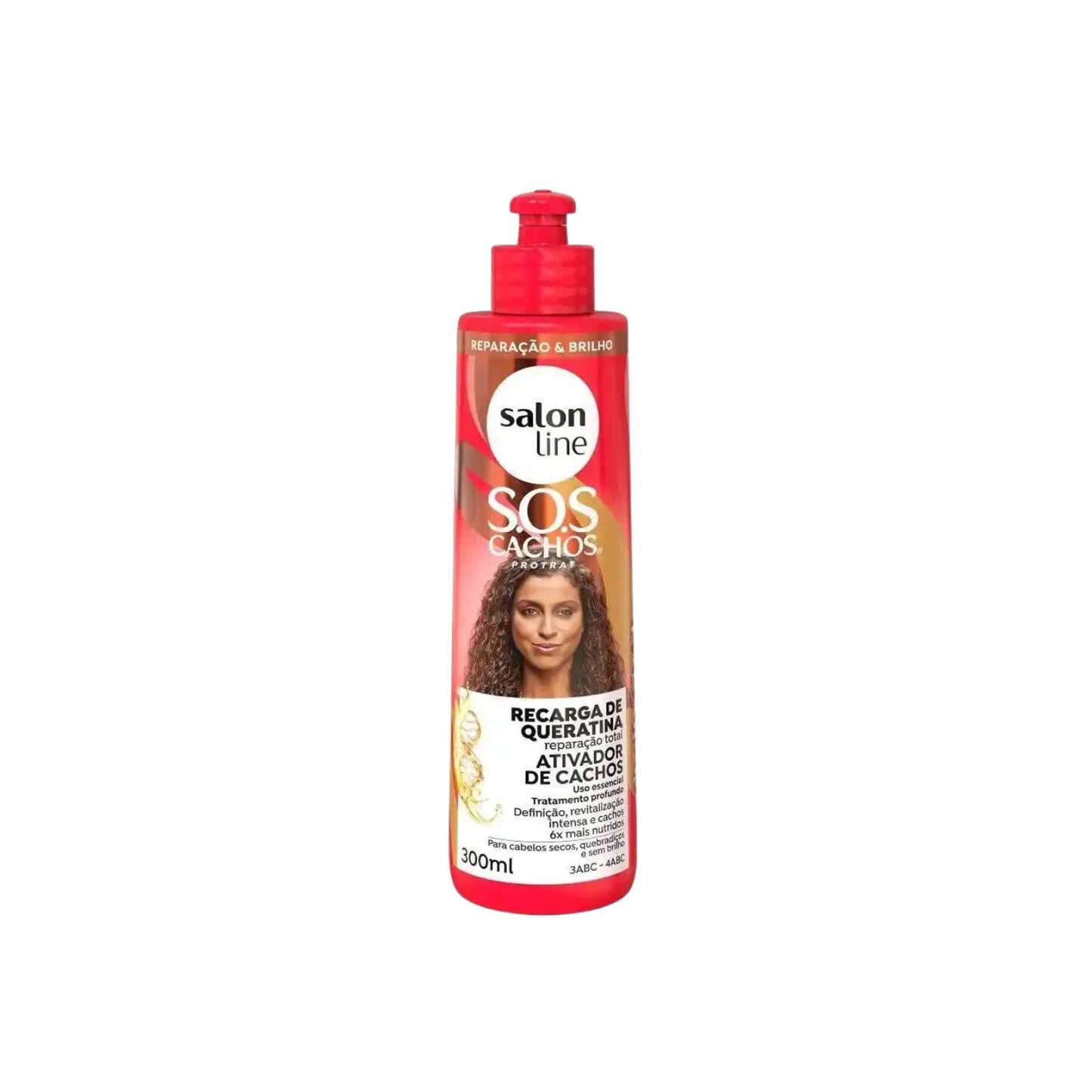 Salon Line S.O.S Cachos Ativador Queratina Reparação 300ml