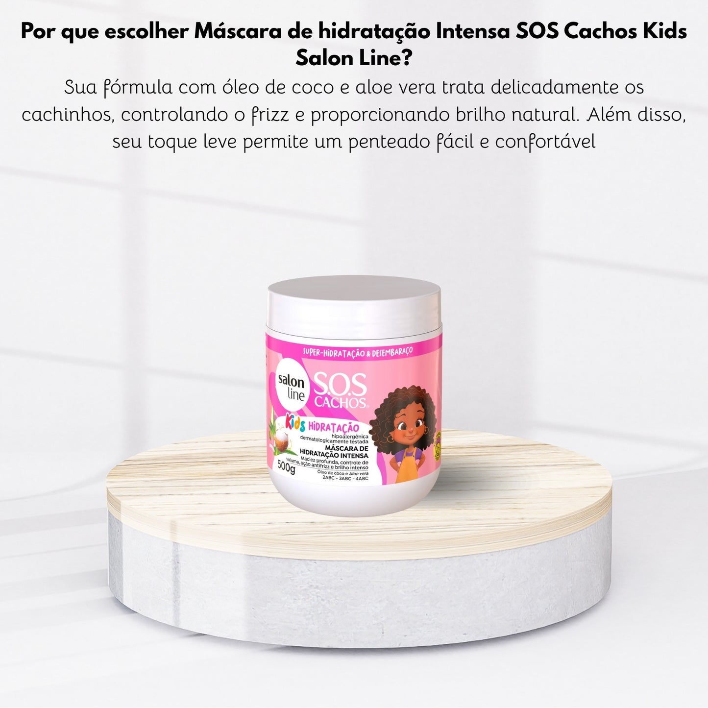 Salon Line S.O.S Cachos Kids Hidratação Gelatina 400g