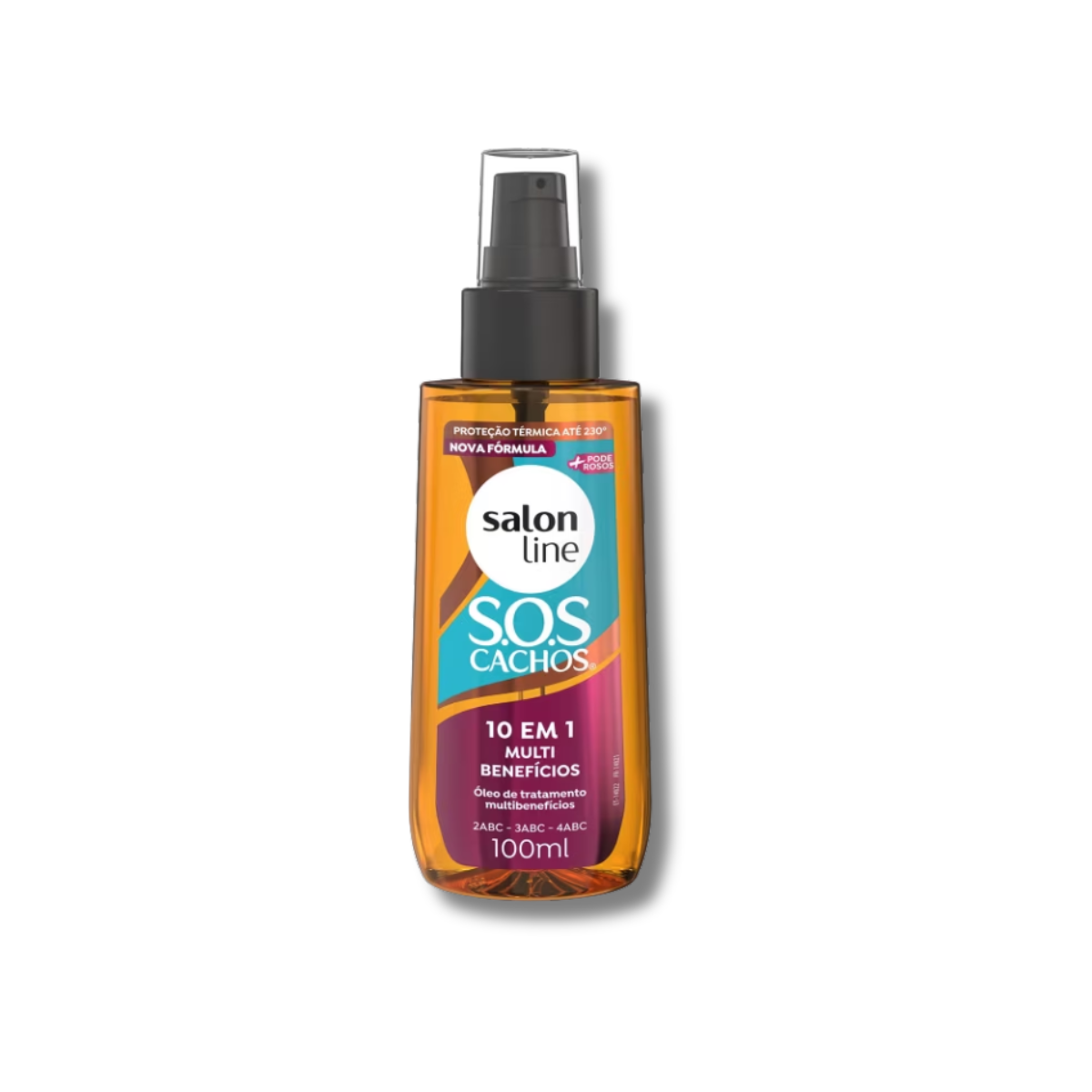 Oleo Salon Line S.O.S Cachos 10 em 1 Multibenefícios para Cabelo Cacheado 100 ml