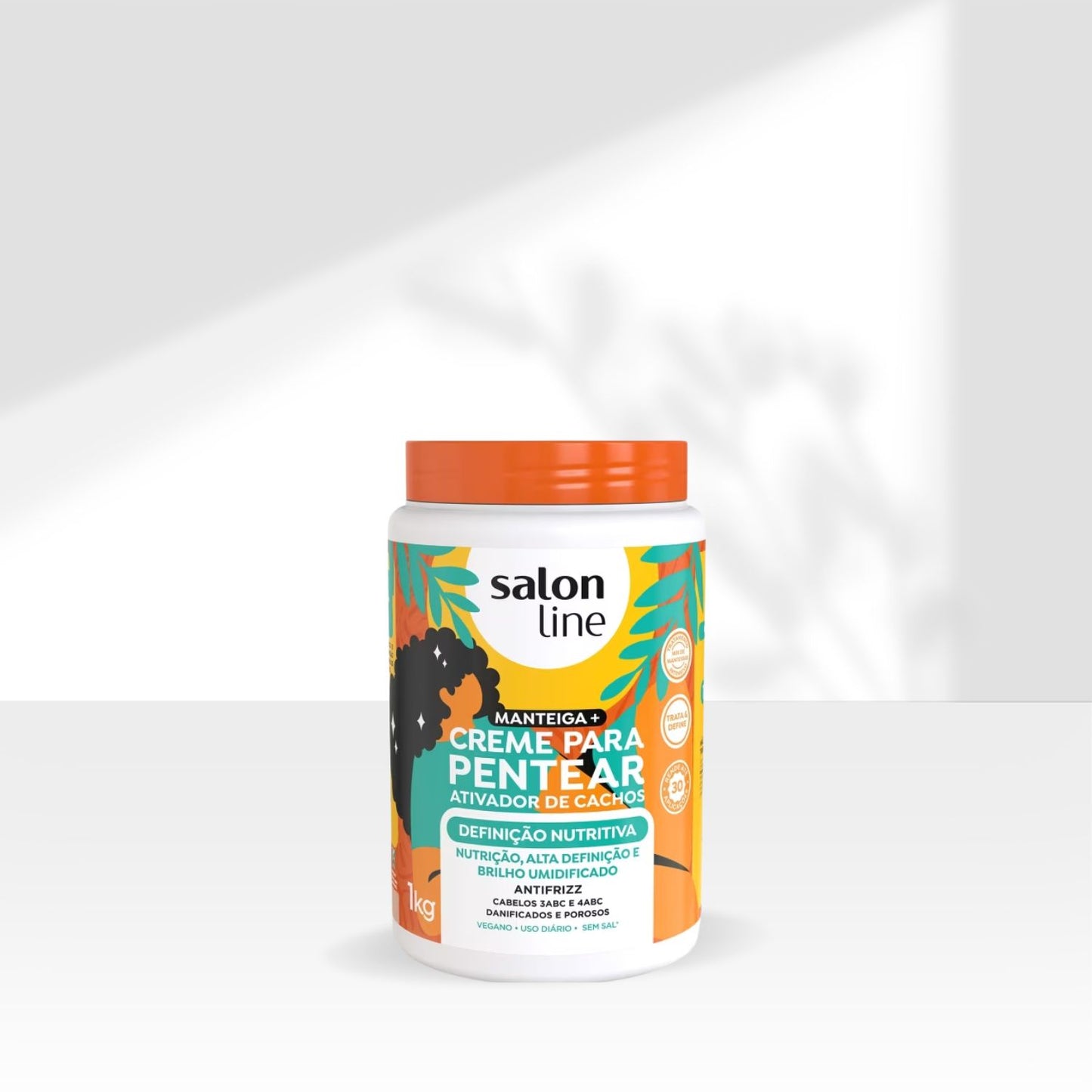 Creme de Pentear Salon Line Manteiga Ativador de Cachos Creme para Cabelo Cacheado 1 Kg