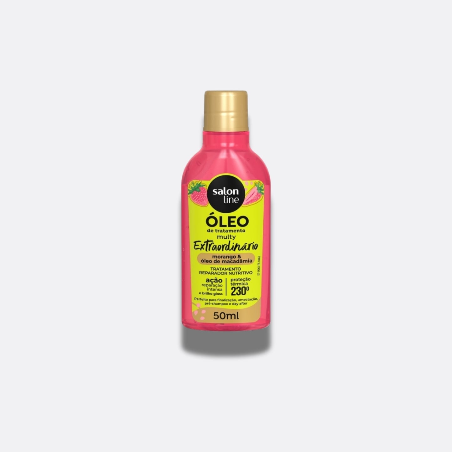 Oleo Salon Line Cachos dos Sonhos Multy Morango para Cabelo Cacheado 55 ml