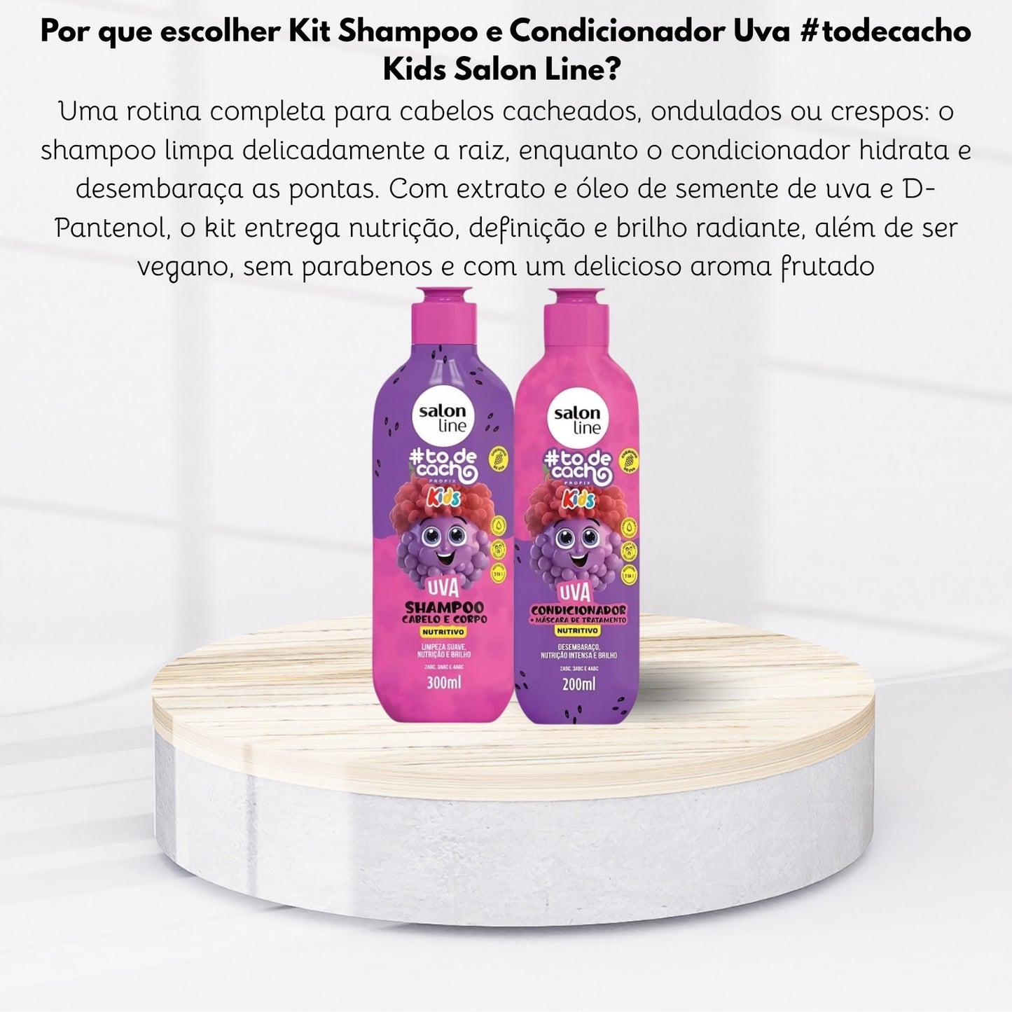 Salon Line #todecacho Uva Kit Shampoo e Condicionador