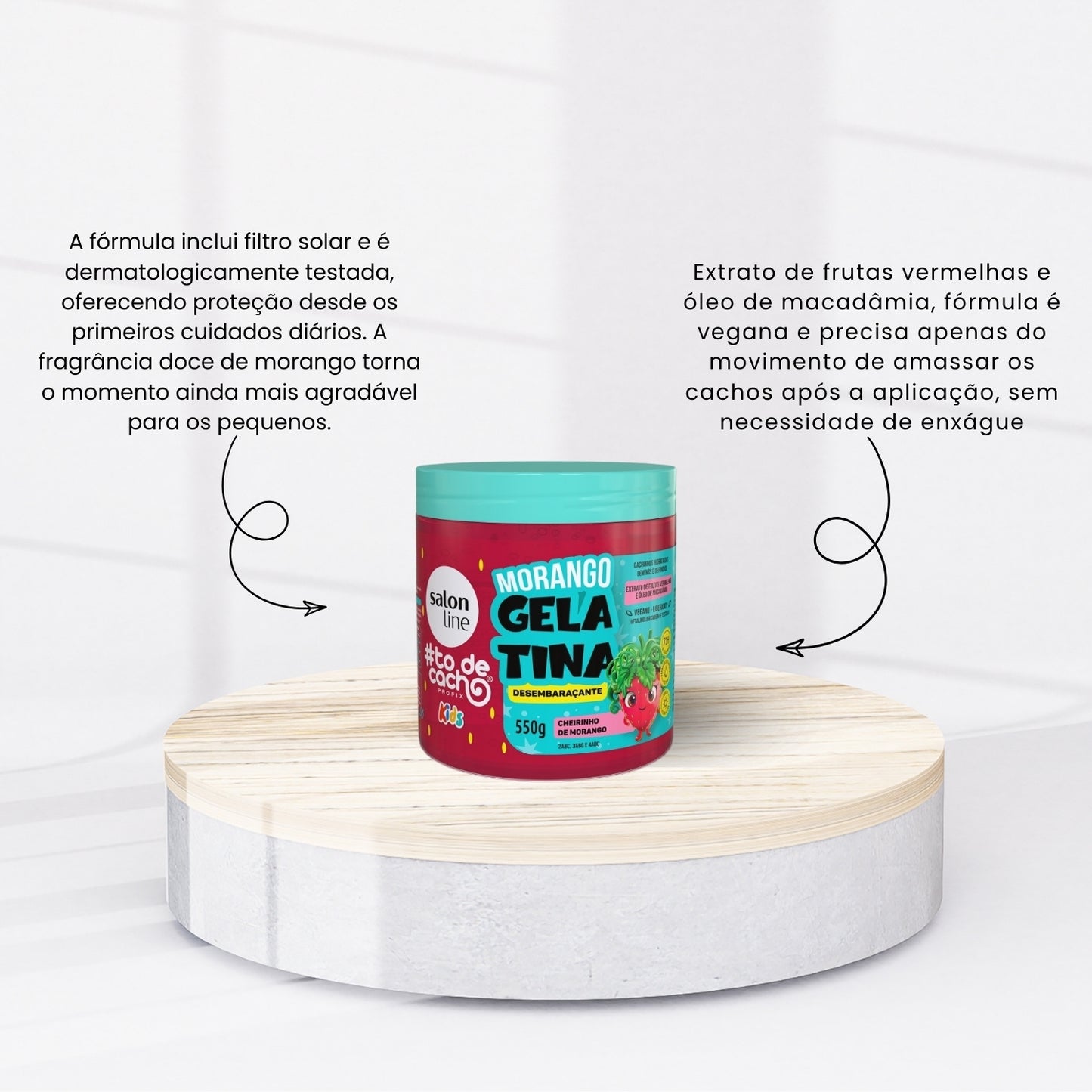 Salon Line #todecacho Kids Morango Gelatina 550 g