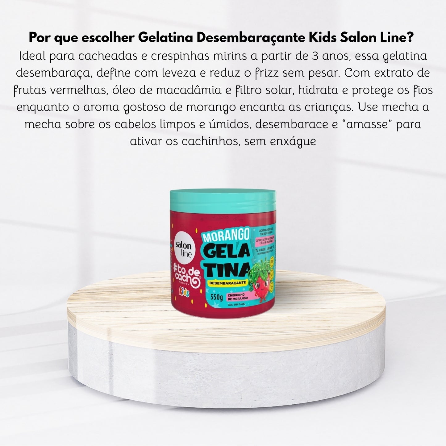 Salon Line #todecacho Kids Morango Gelatina 550 g
