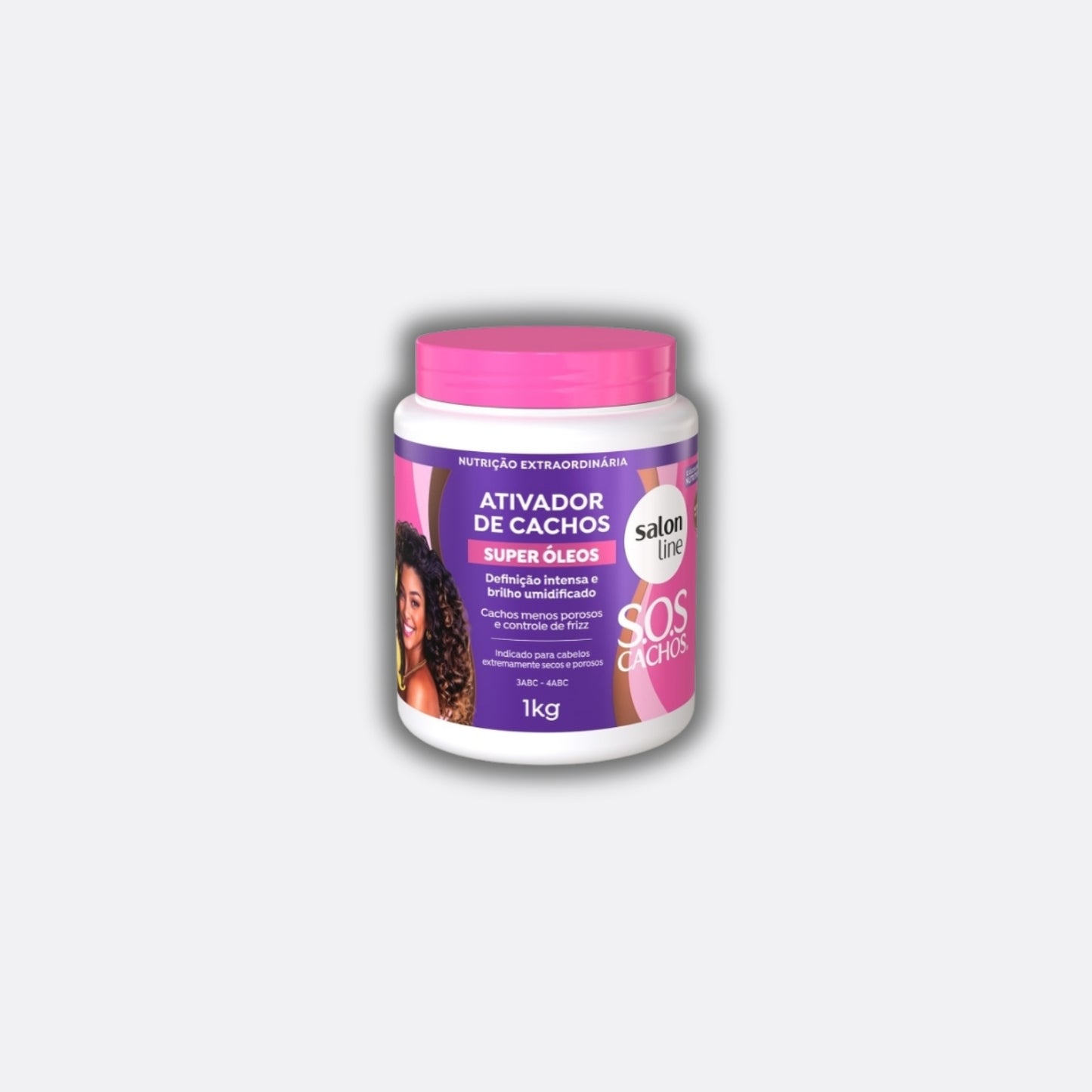 Ativador de Cachos Salon Line S.O.S Cachos Super Oleos para Cabelo Cacheado 1 Litro