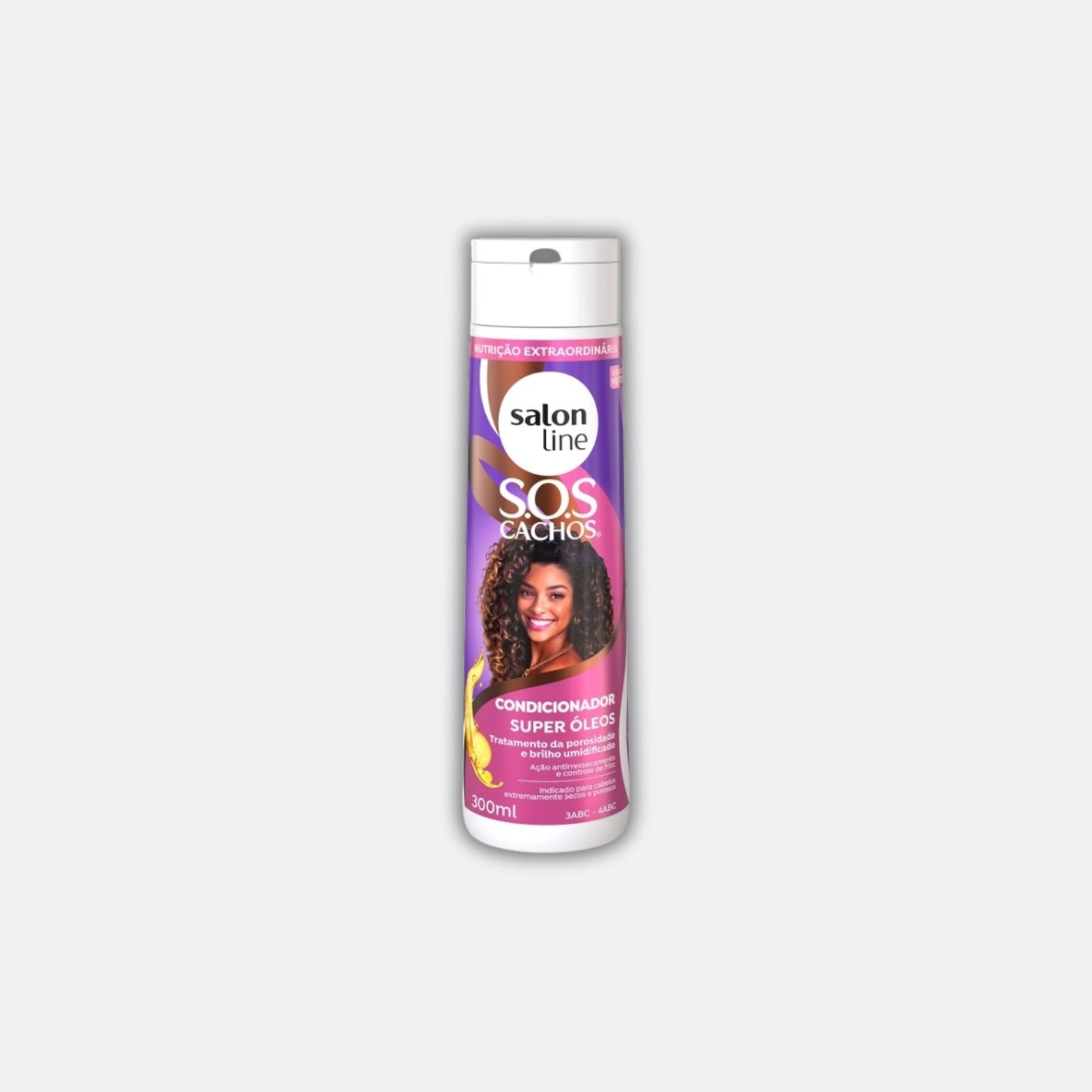 Kit Salon Line S.O.S Cachos Super Oleos 2 Condicionador para Cabelo Cacheado 300 ml