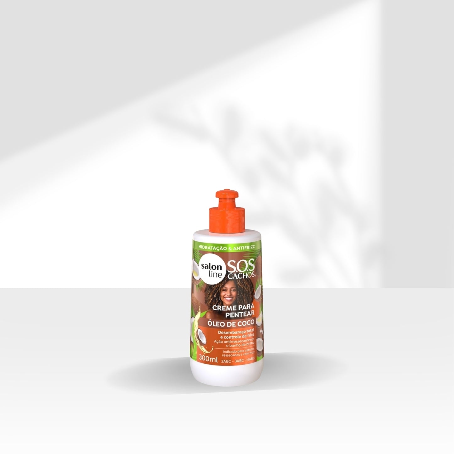 Creme de Pentear Salon Line S.O.S Cachos Oleo de Coco para Cabelo Cacheado 300 ml