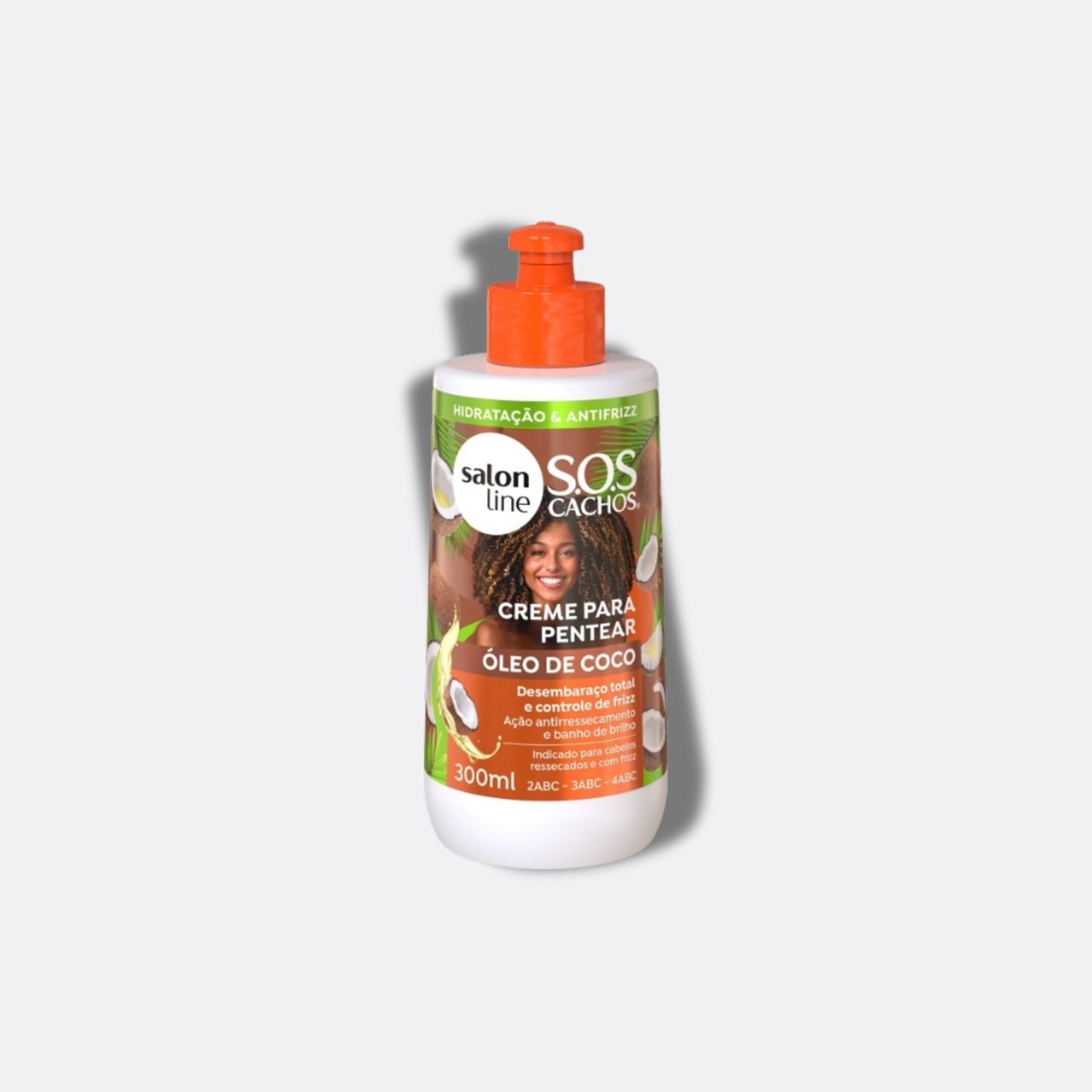 Creme de Pentear Salon Line S.O.S Cachos Oleo de Coco para Cabelo Cacheado 300 ml