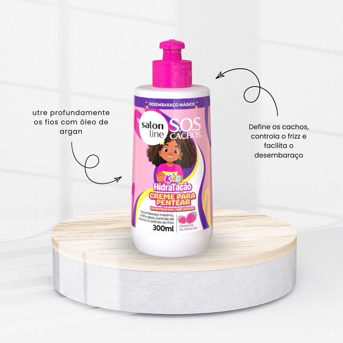 Salon Line S.O.S Cachos Kids Hidratação Creme 300ml