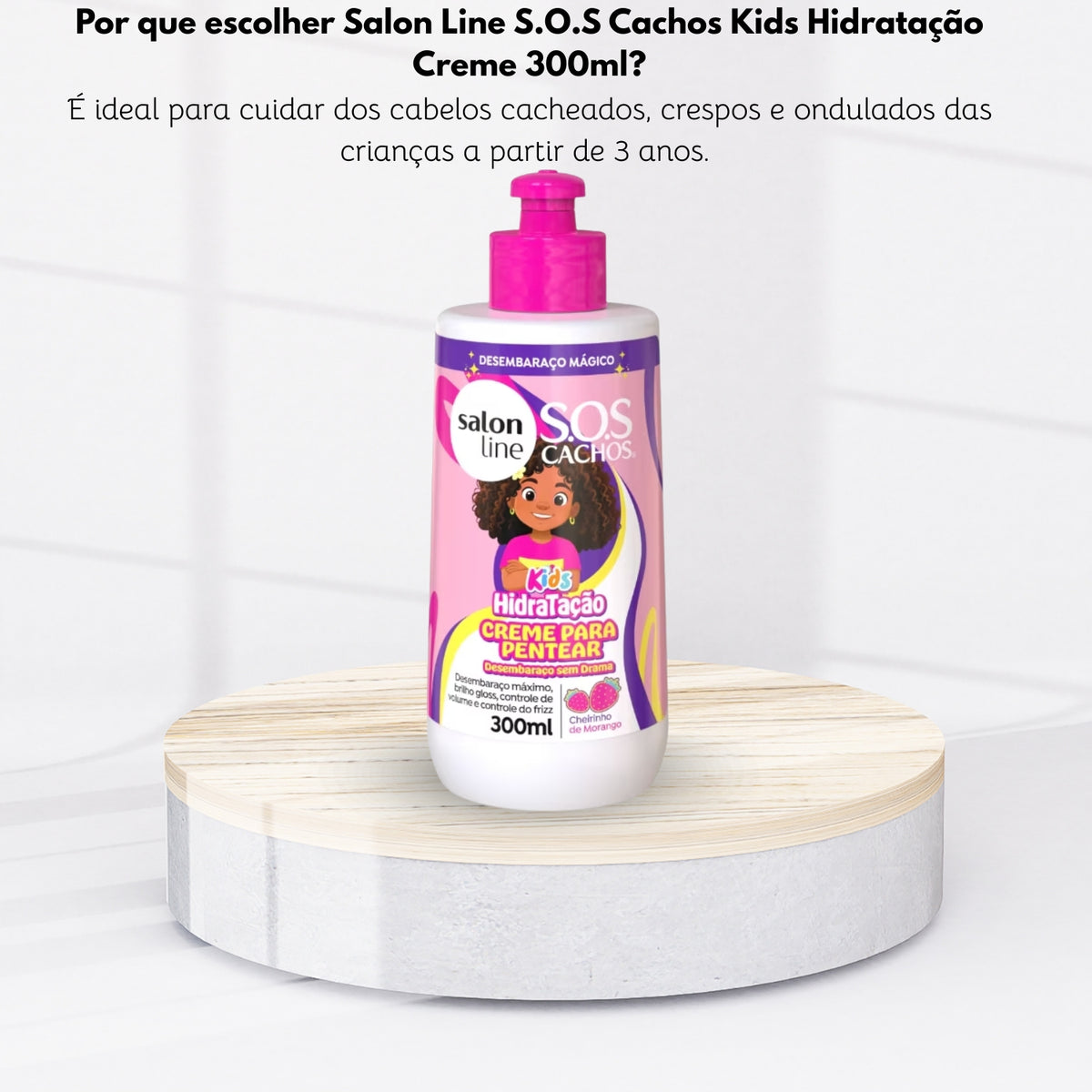 Salon Line S.O.S Cachos Kids Hidratação Creme 300ml