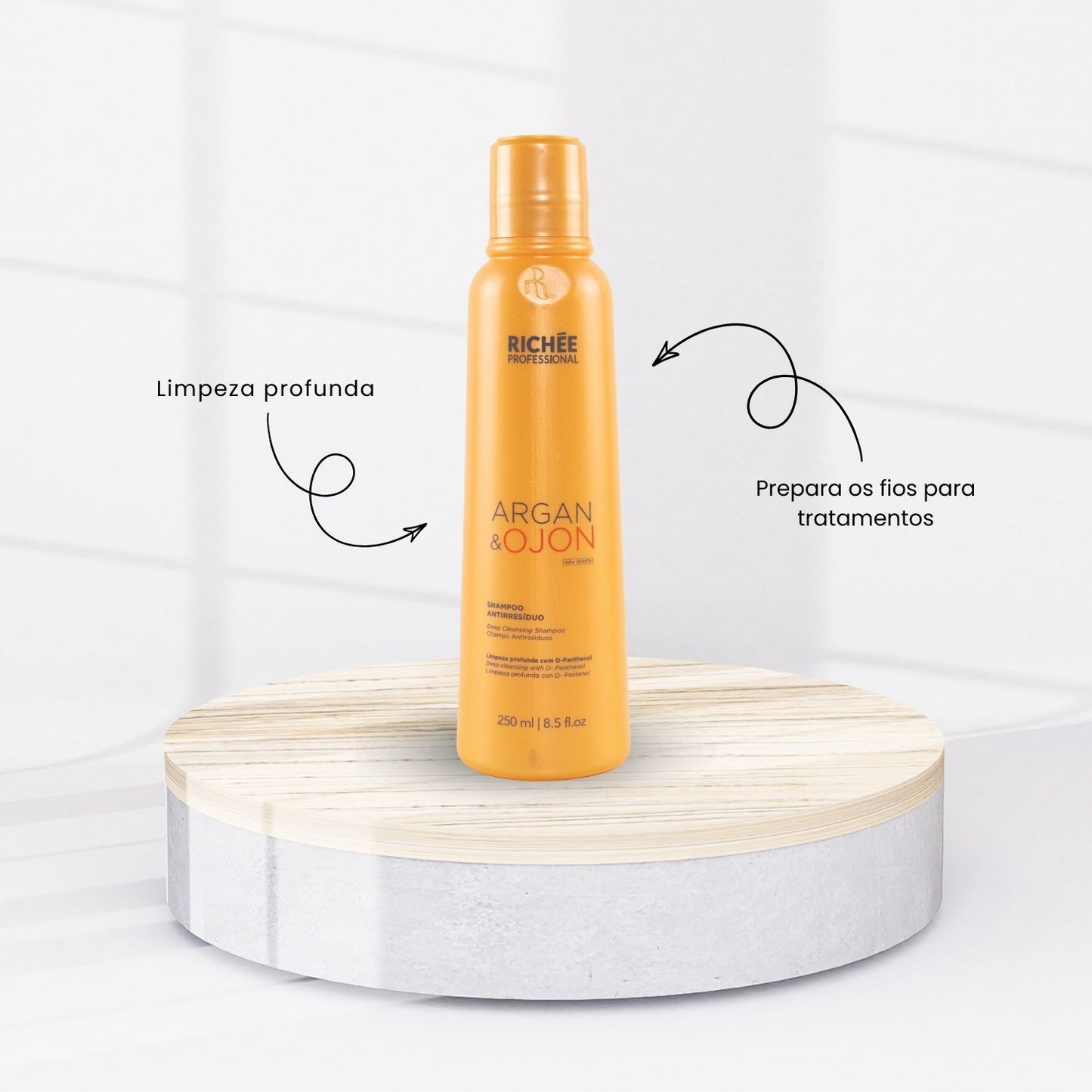 Shampoo Antirresíduo Richée Argan e Ojon 250 ml