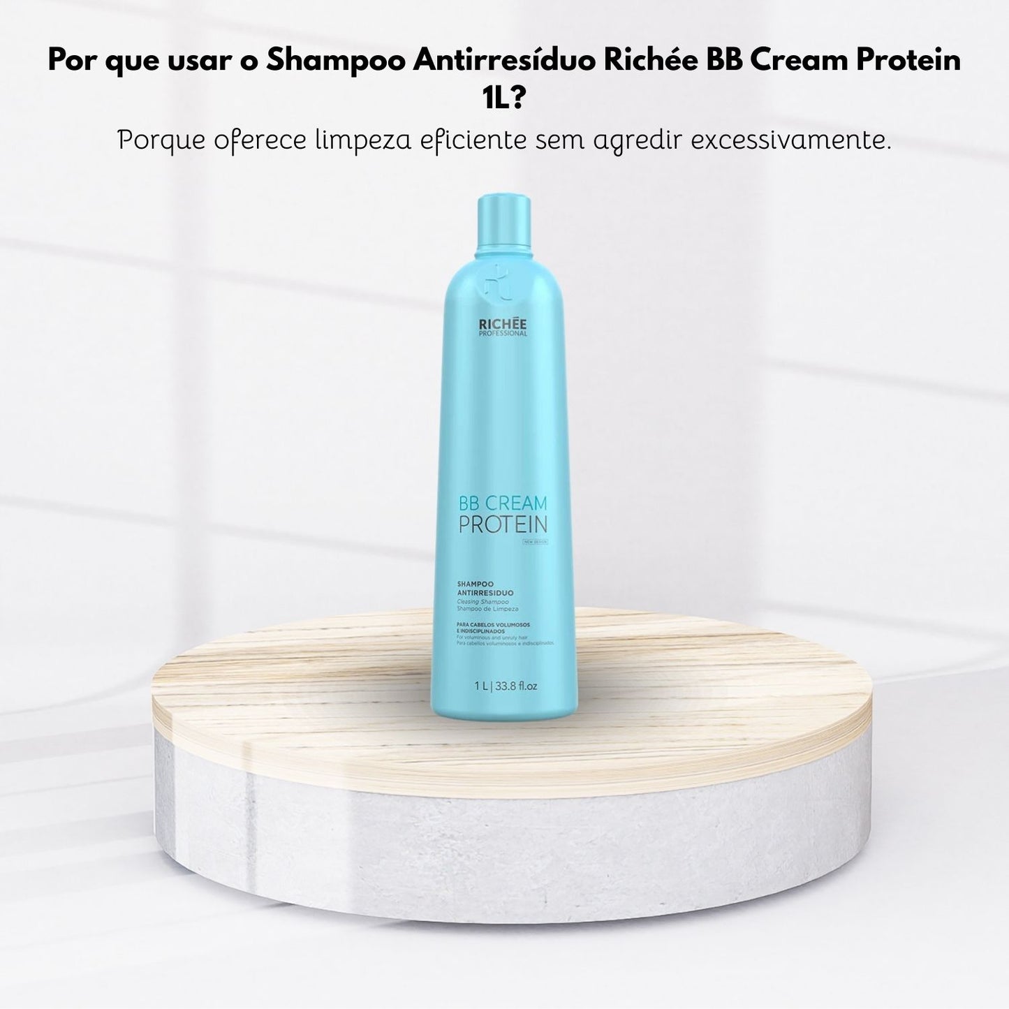 Shampoo Antirresíduo Richée BB Cream Protein 1 Litro
