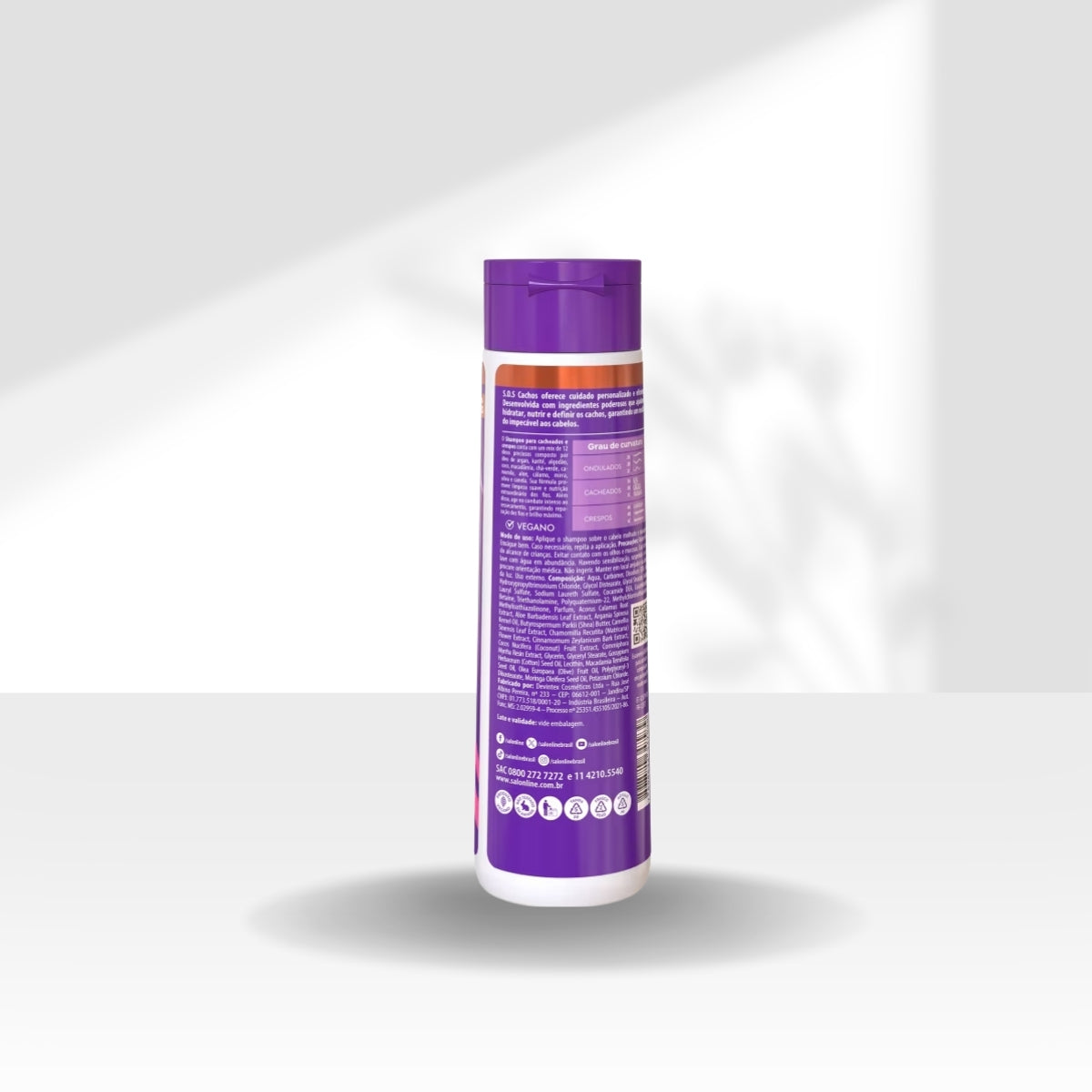 Kit Salon Line S.O.S Cachos Super Oleos 2 Shampoo para Cabelo Cacheado 300 ml