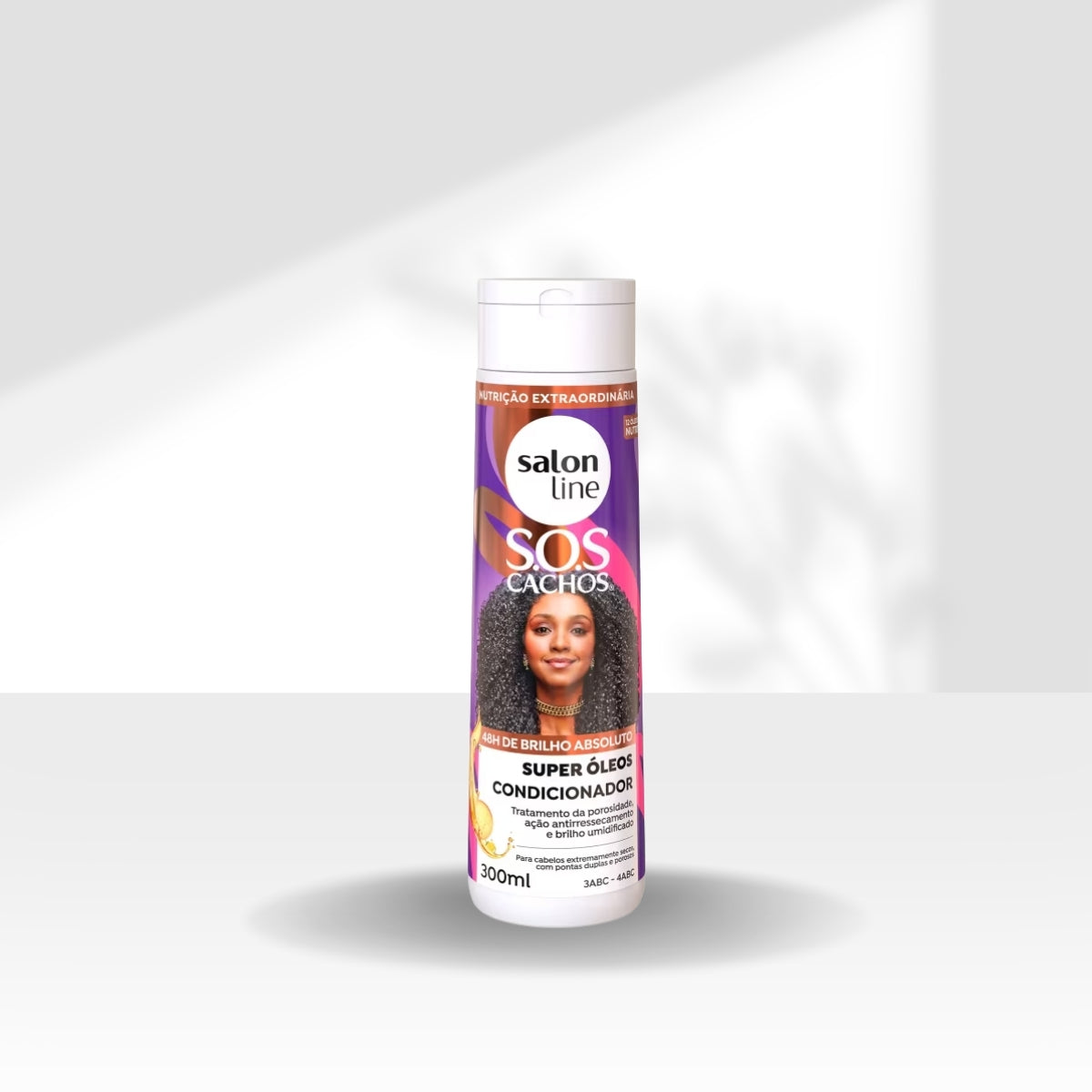 Kit Salon Line S.O.S Cachos Super Oleos 3 Condicionador para Cabelo Cacheado 300 ml