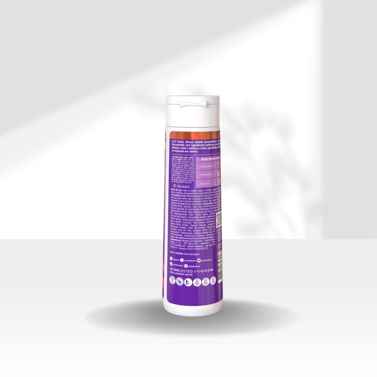 Kit Salon Line S.O.S Cachos Super Oleos 3 Condicionador para Cabelo Cacheado 300 ml