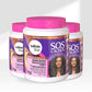 Kit Salon Line S.O.S Cachos Super Oleos 3 Cremáscara para Cabelo Cacheado 1 Kg