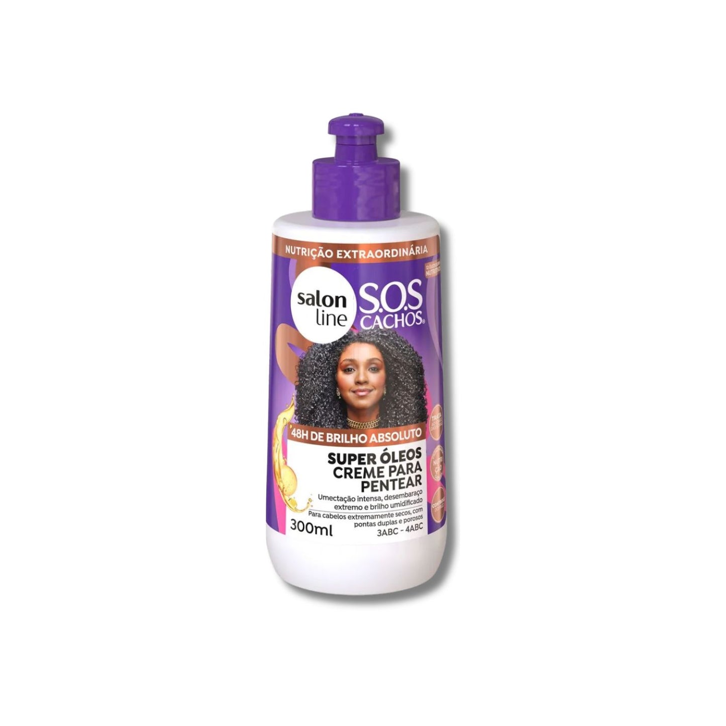 Kit Salon Line S.O.S Cachos Super Oleos 3 Creme para Cabelo Cacheado 300 ml