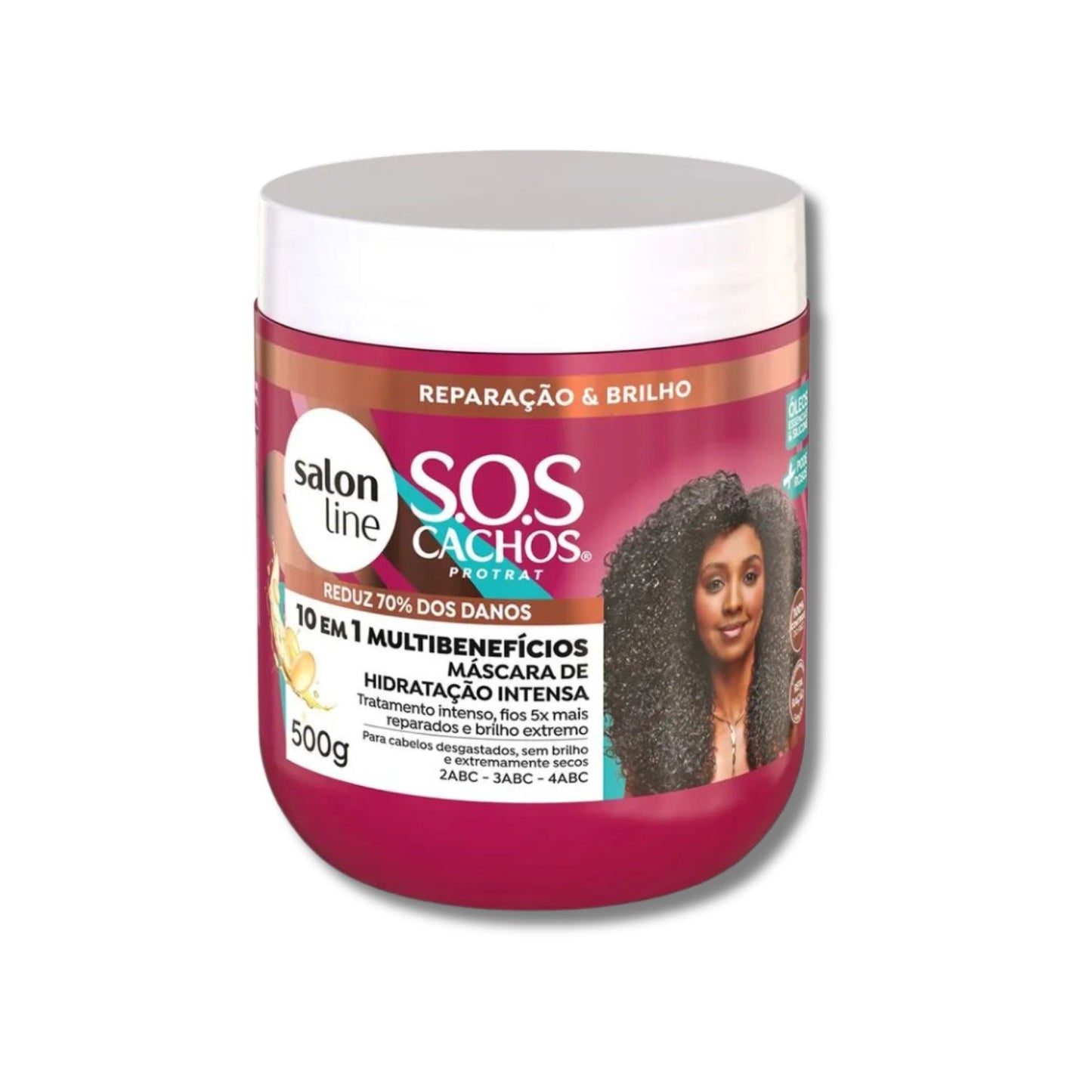 Kit Salon Line S.O.S Cachos 10 em 1 3 Máscara para Cabelo Cacheado 500 g