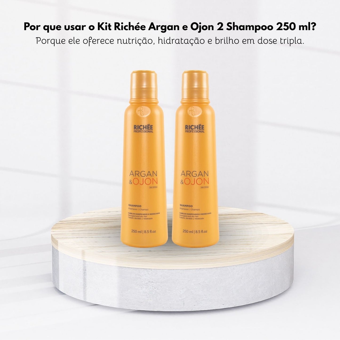 Kit Richée Argan e Ojon 2 Shampoo 250 ml