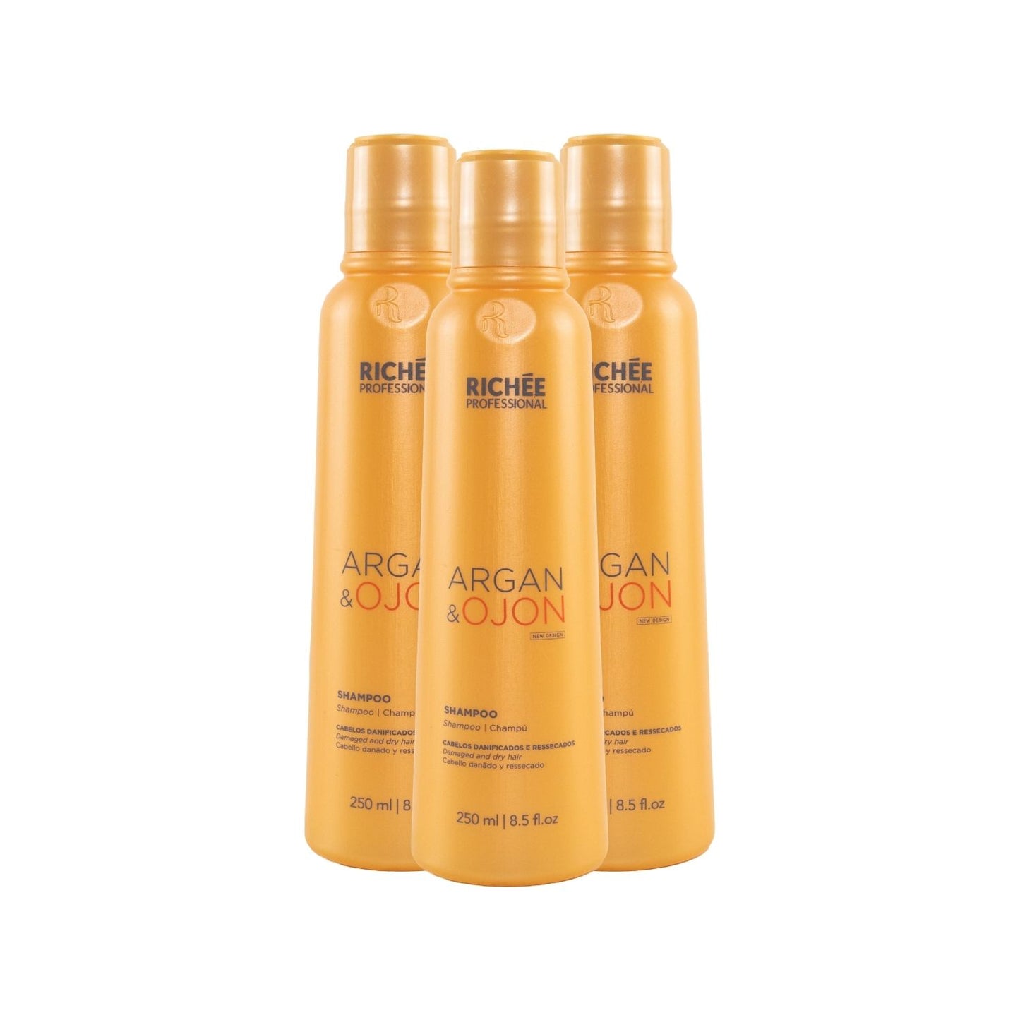 Kit Richée Argan e Ojon 3 Shampoo 250 ml