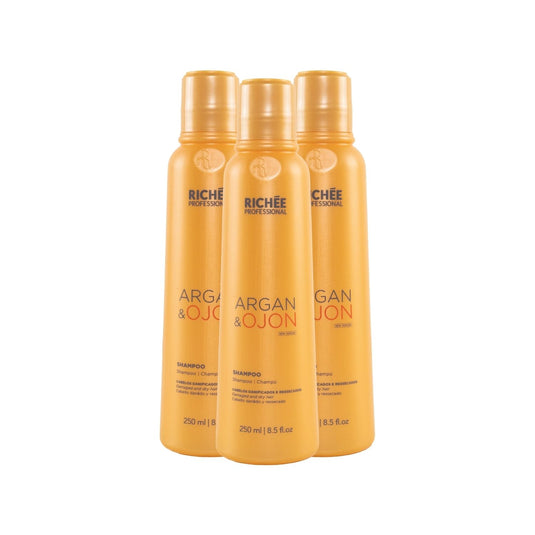 Kit Richée Argan e Ojon 3 Shampoo 250 ml