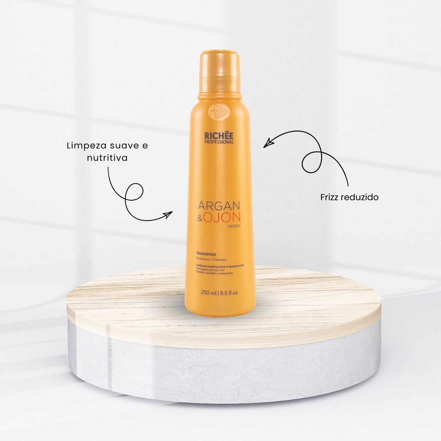 Kit Richée Argan e Ojon 3 Shampoo 250 ml