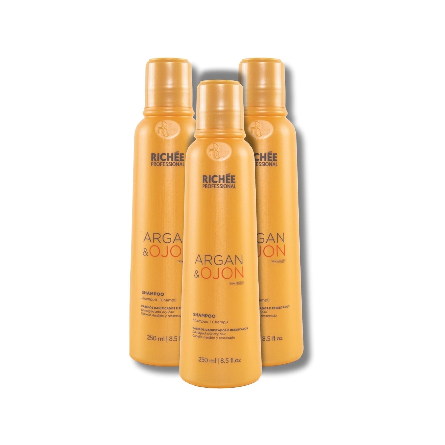 Kit Richée Argan e Ojon 3 Shampoo 250 ml