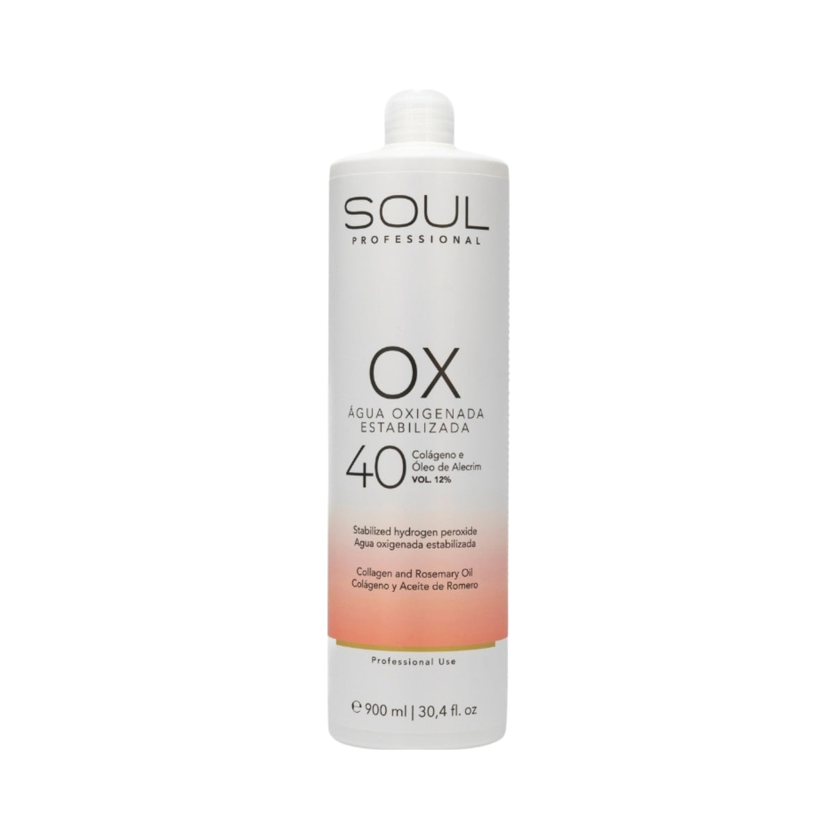 Agua Oxigenada Soul Professional Clareamento 40 Vol 900 ml