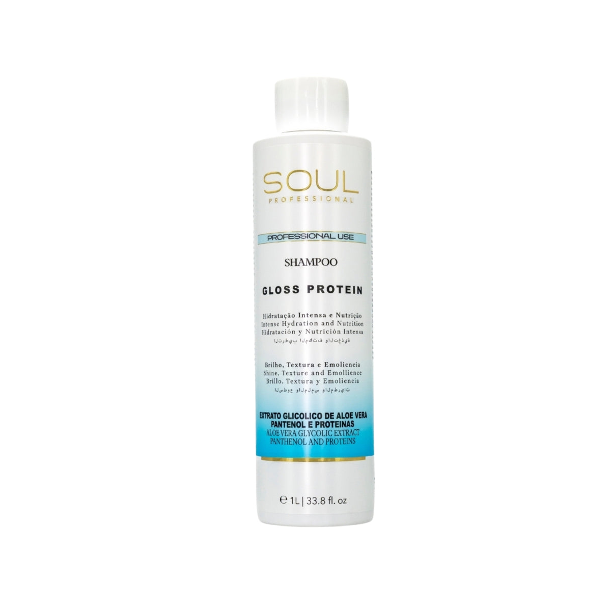 Shampoo Soul Professional Gloss Protein Brilho 1000 ml