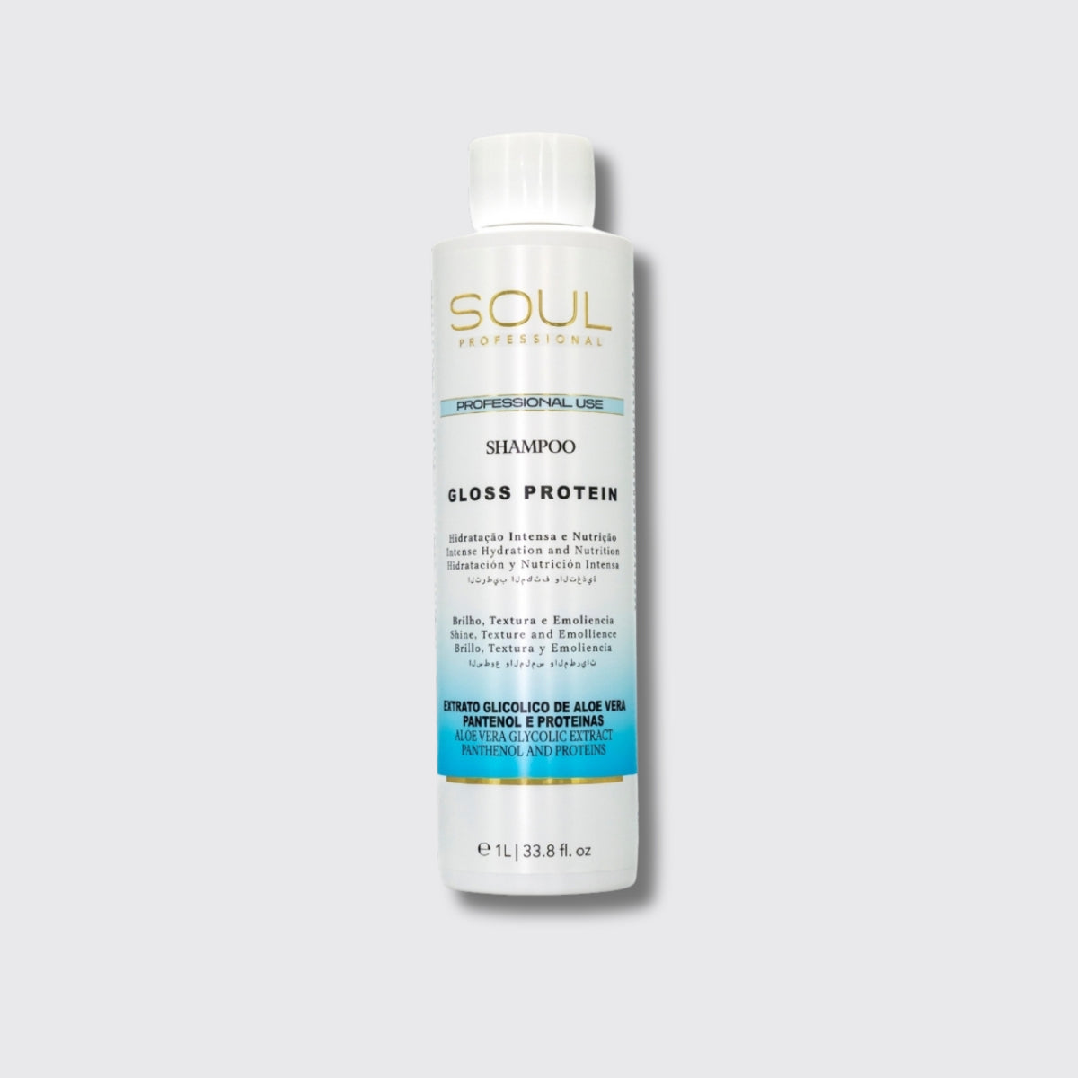 Shampoo Soul Professional Gloss Protein Brilho 1000 ml