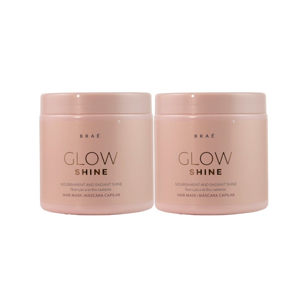 Kit Braé Glow Shine Nutrição e Brilho 2 Máscara 500 g