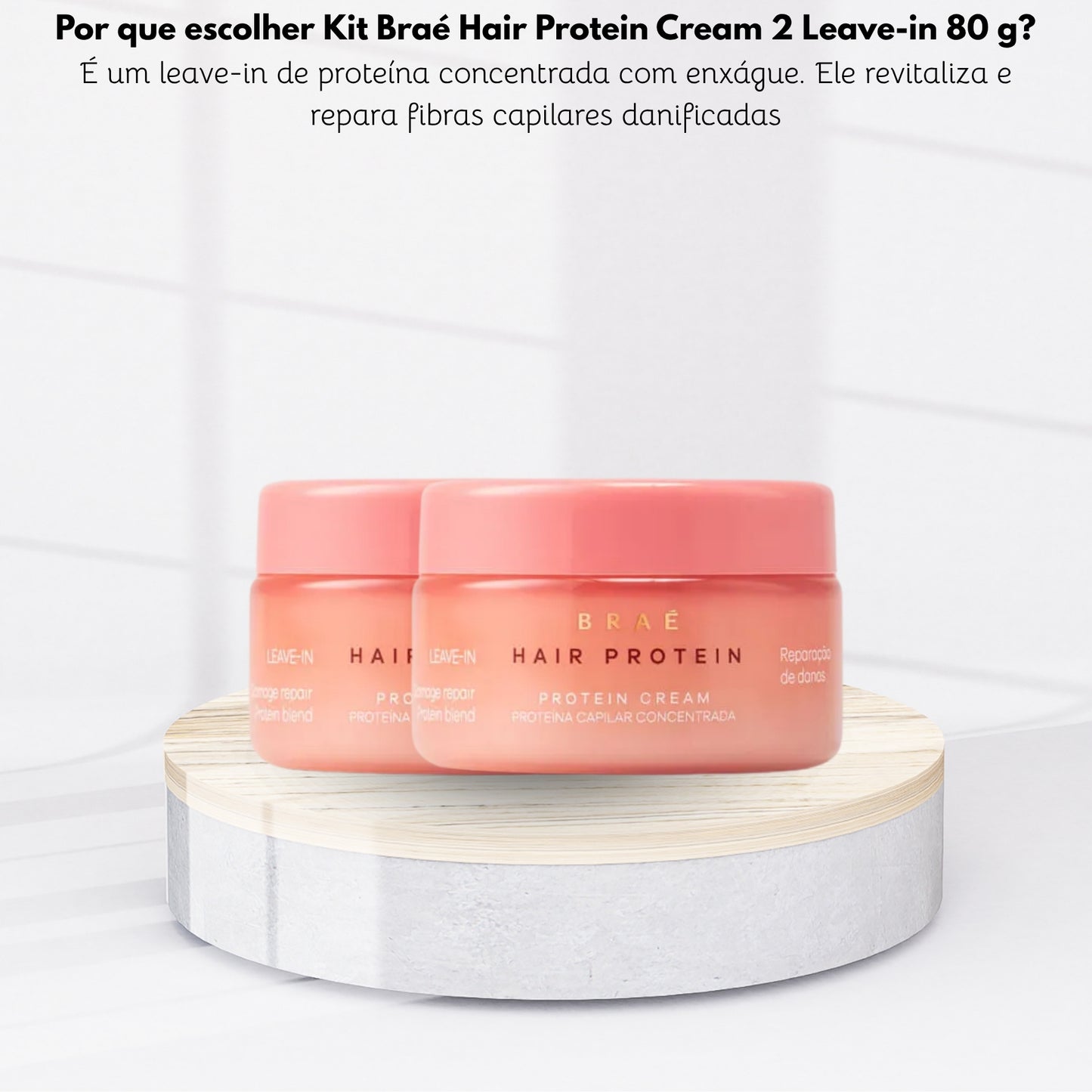 Kit Braé Hair Protein Cream 2 Leave-in 80 g
