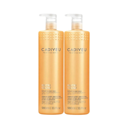 Kit Cadiveu Nutri Glow Nourishing Wax 2 Condicionante 980 ml