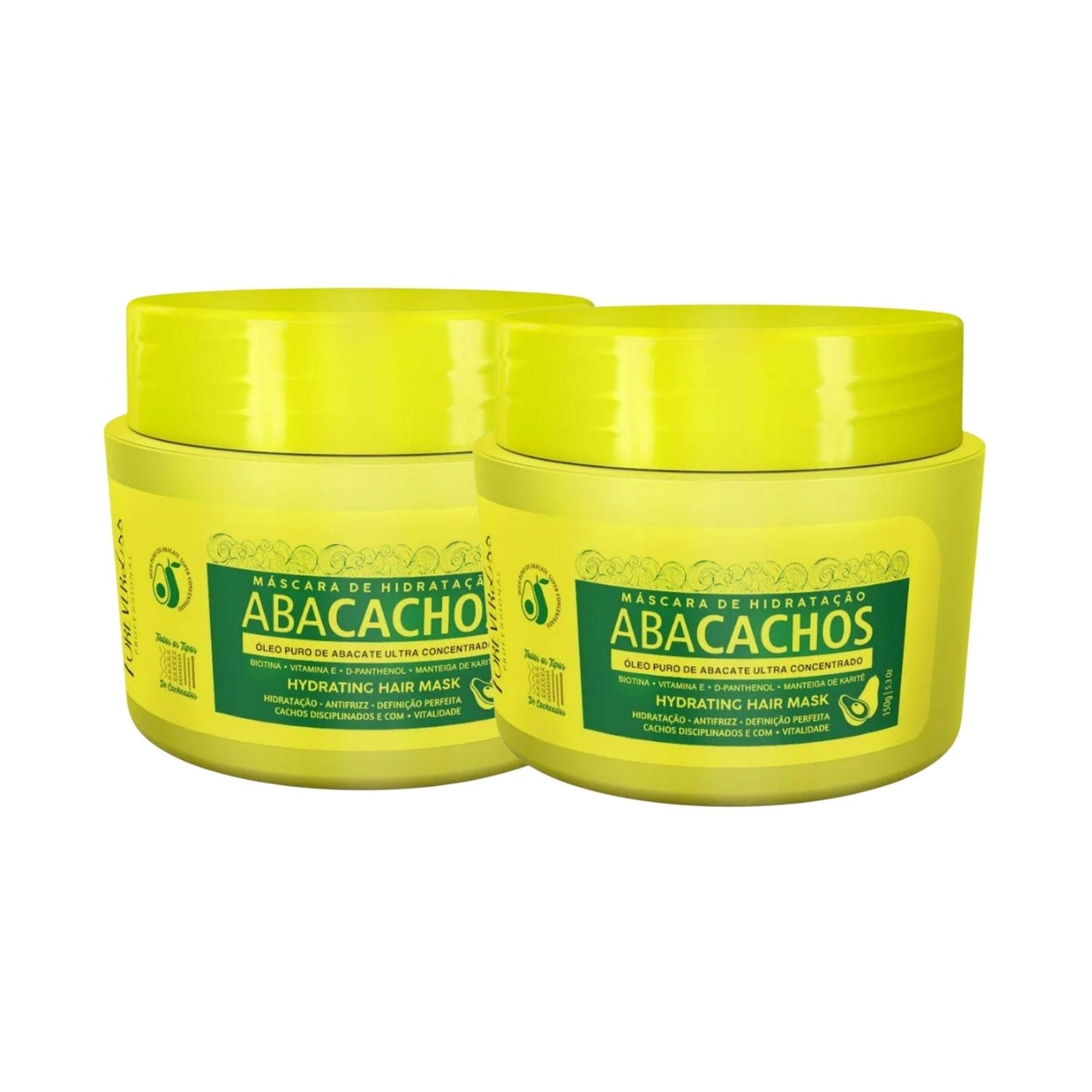 Kit Forever Liss Hidratação Abacachos 2 Máscara para Cabelo Cacheado 150 g