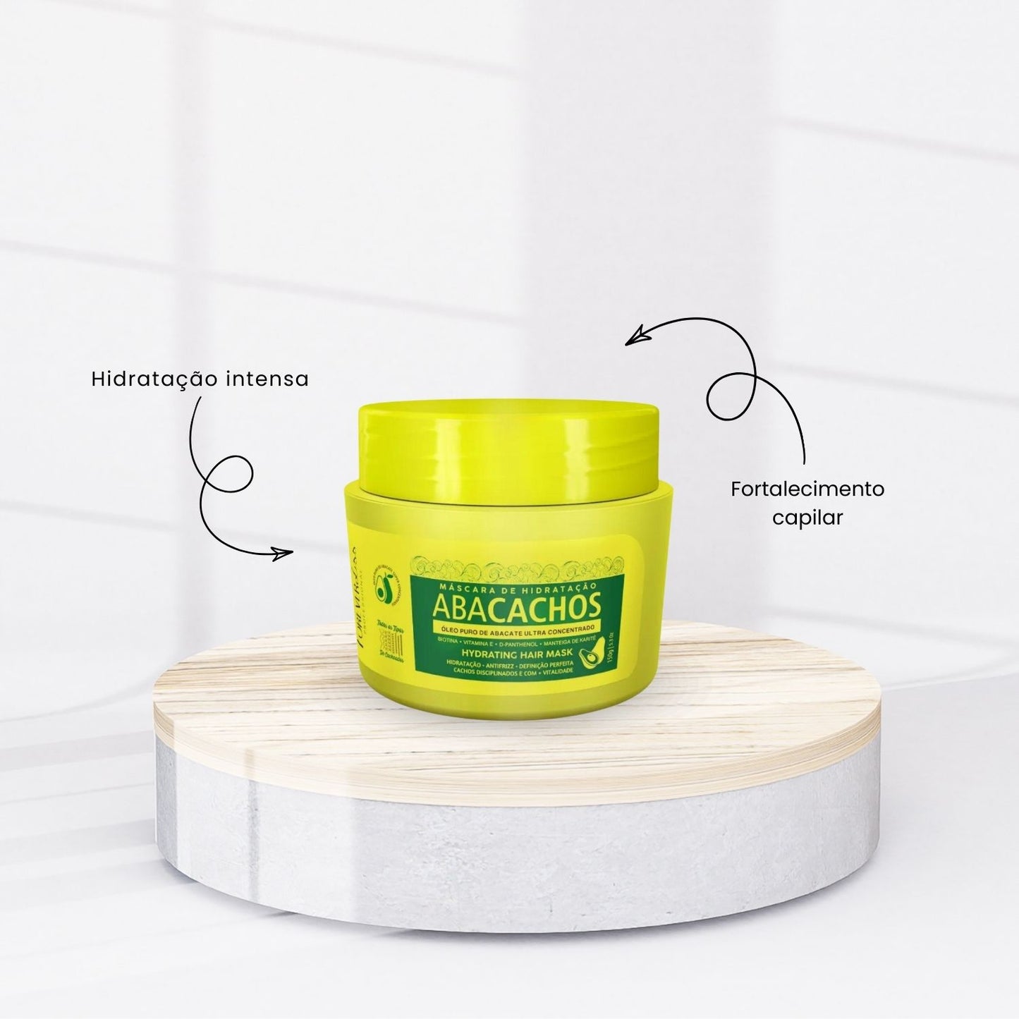 Kit Forever Liss Hidratação Abacachos 2 Máscara para Cabelo Cacheado 150 g