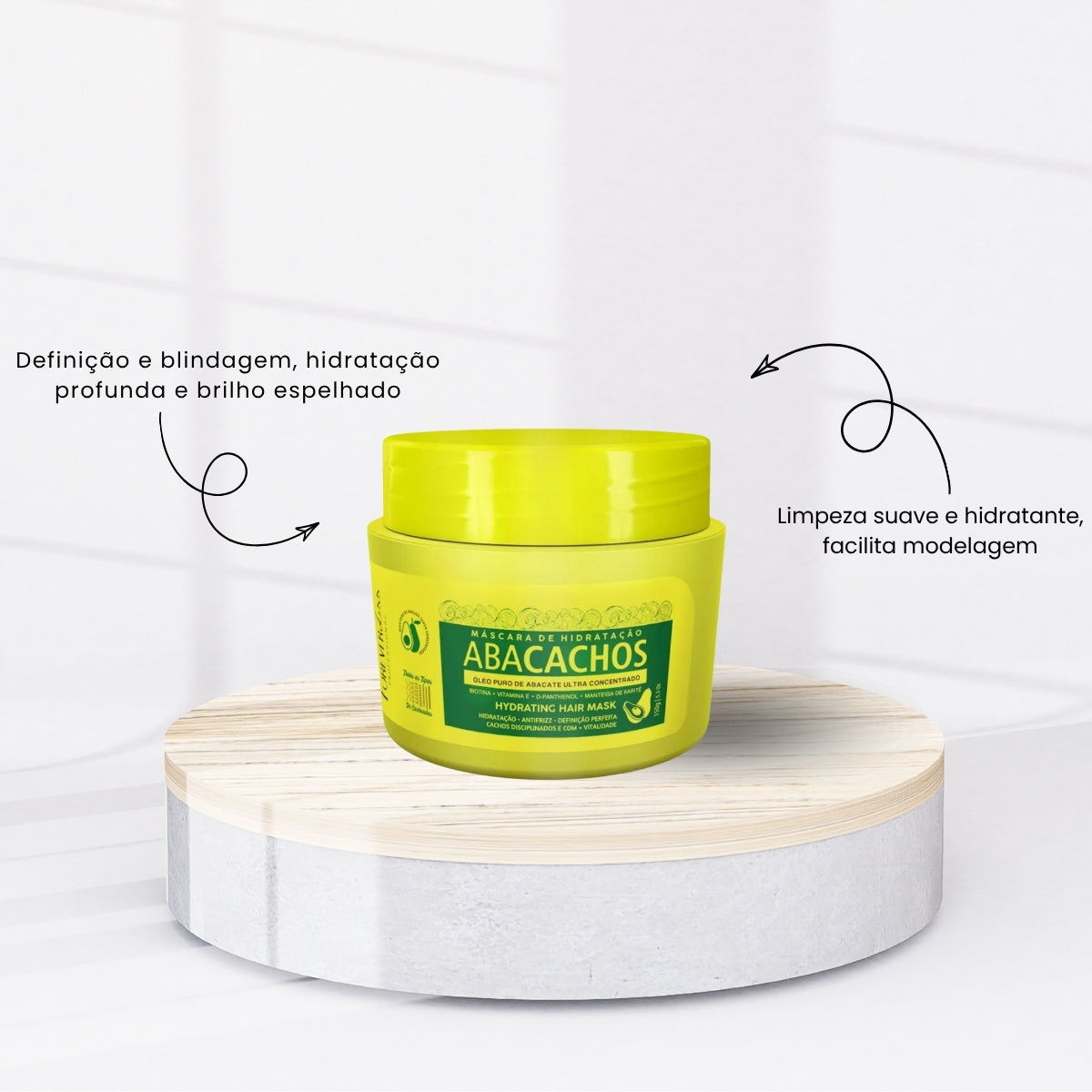 Kit Forever Liss Hidratação Abacachos 3 Máscara para Cabelo Cacheado 150 g