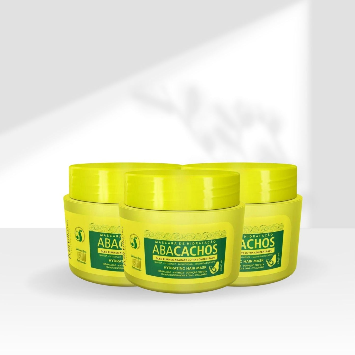 Kit Forever Liss Hidratação Abacachos 3 Máscara para Cabelo Cacheado 150 g