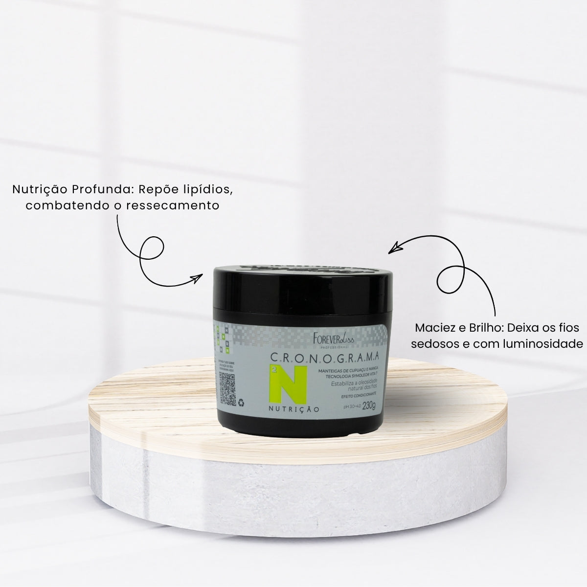 Kit Forever Liss Cronograma Nutricao 2 Máscara 230 g